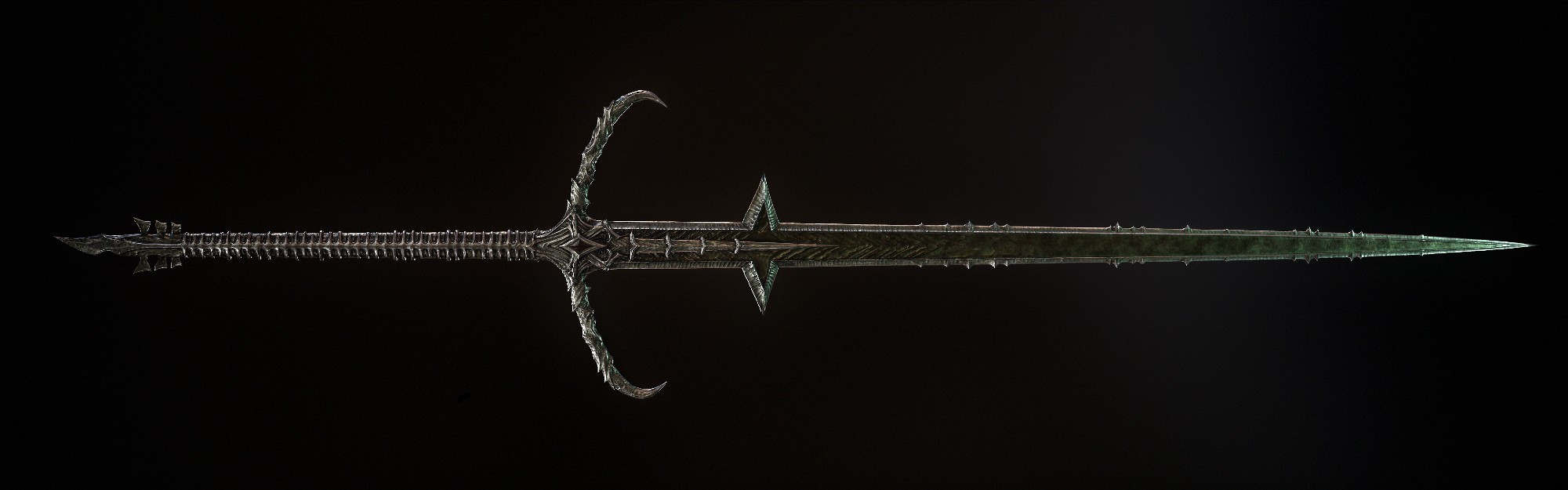 3D render of a dark elf longsword, made for an Artstation competition about 2 years ago!