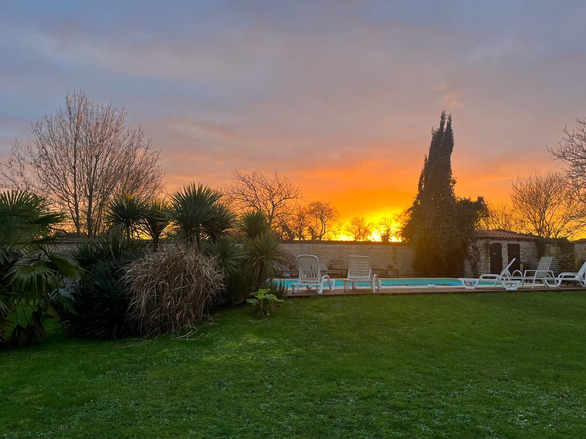 Coucher de soleil aux couleurs de feu 🔥