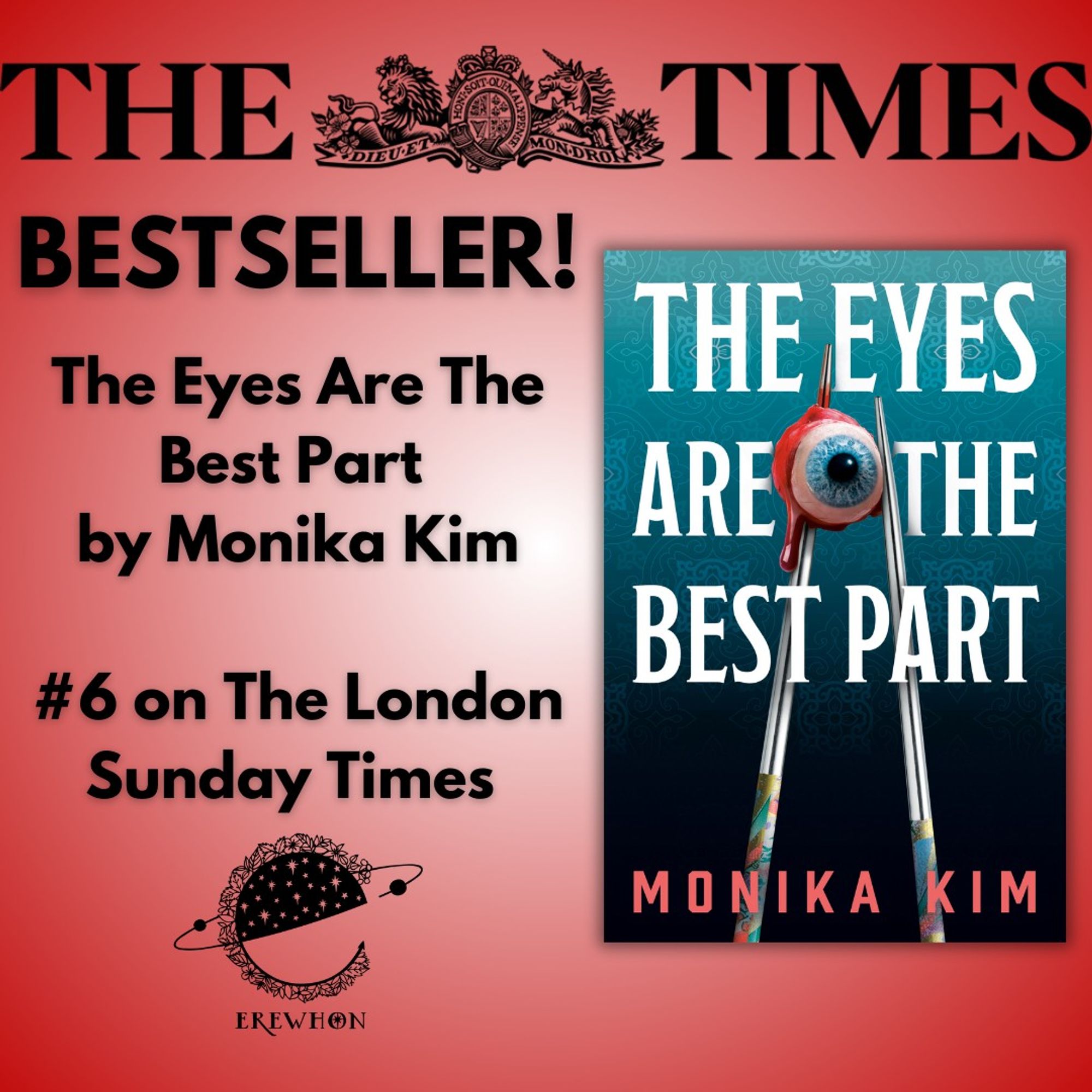 The London Sunday Times Bestseller/ The Eyes are the Best Part by Monika Kim  / #6