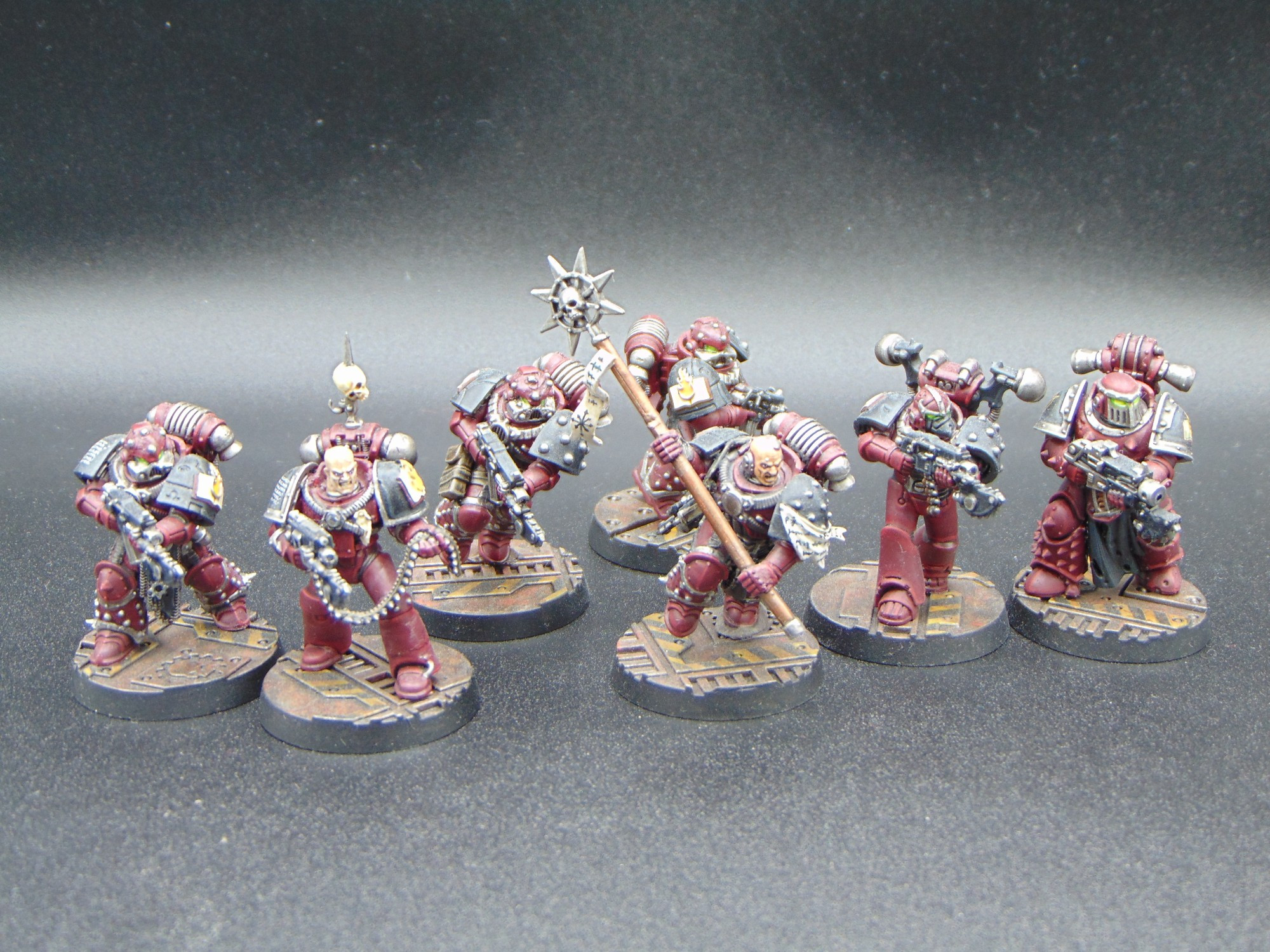 A tactical squad of Word Bearers for Horus Heresy Age of Darkness