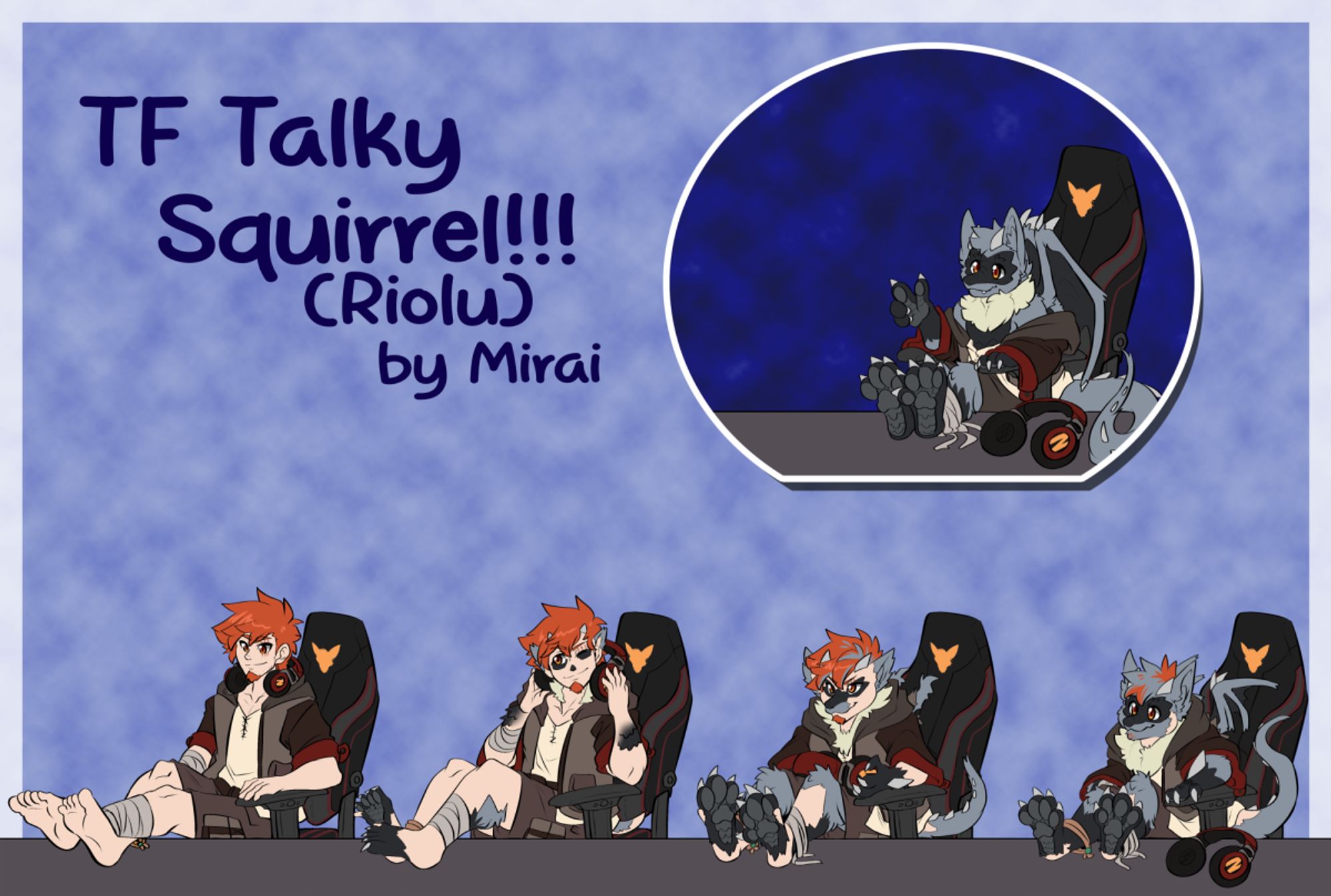 Squirrel Riolu TF Talky - Mirai Comm