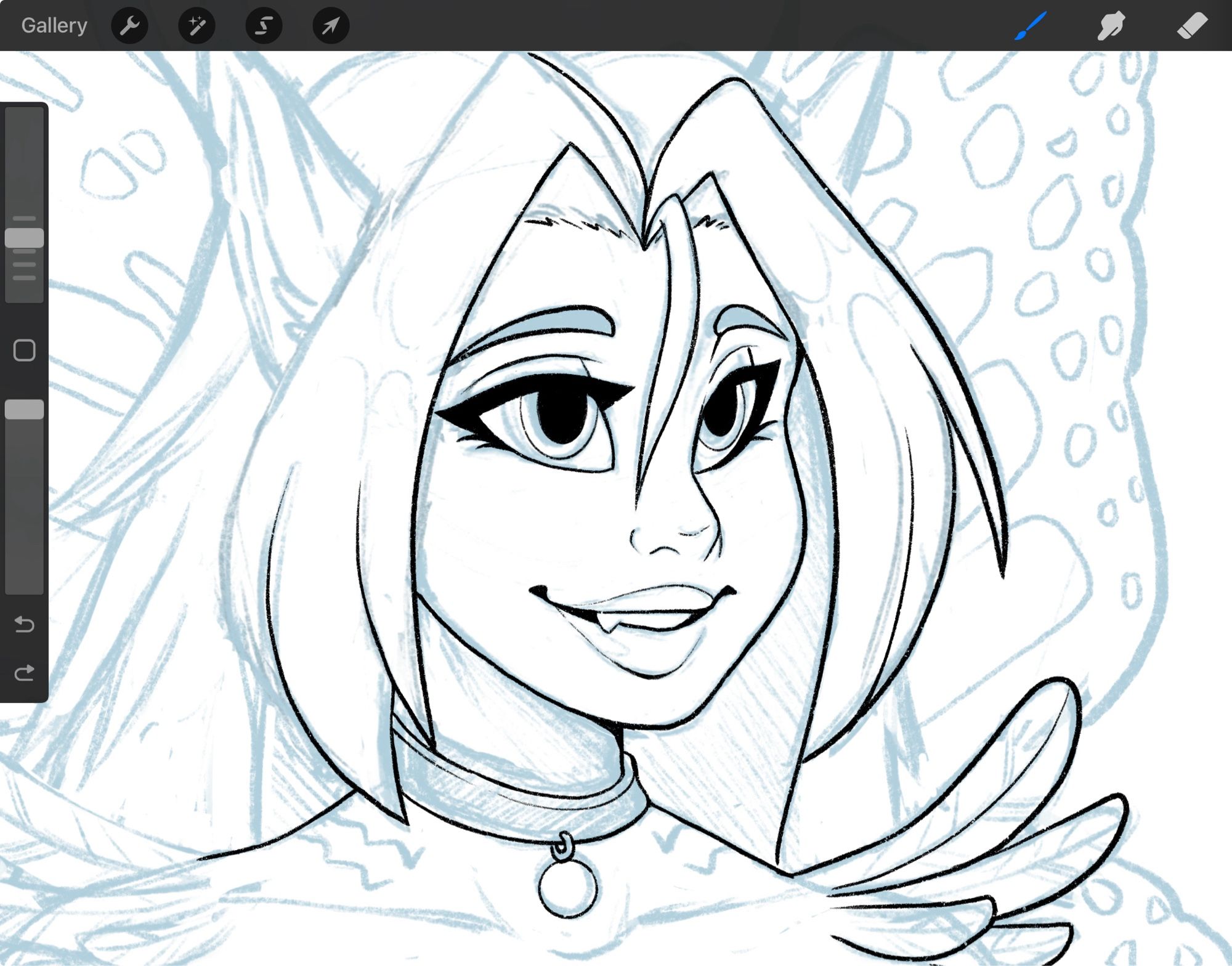 Wip of art. Animal lady spiecia