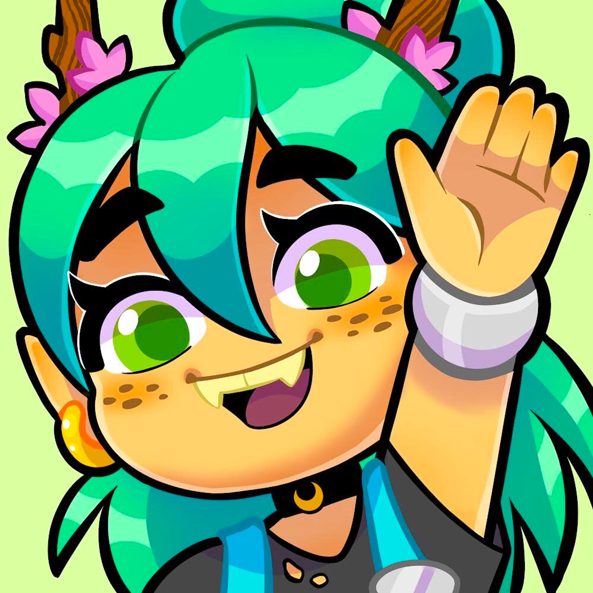 Green Nymph Twitch Emote