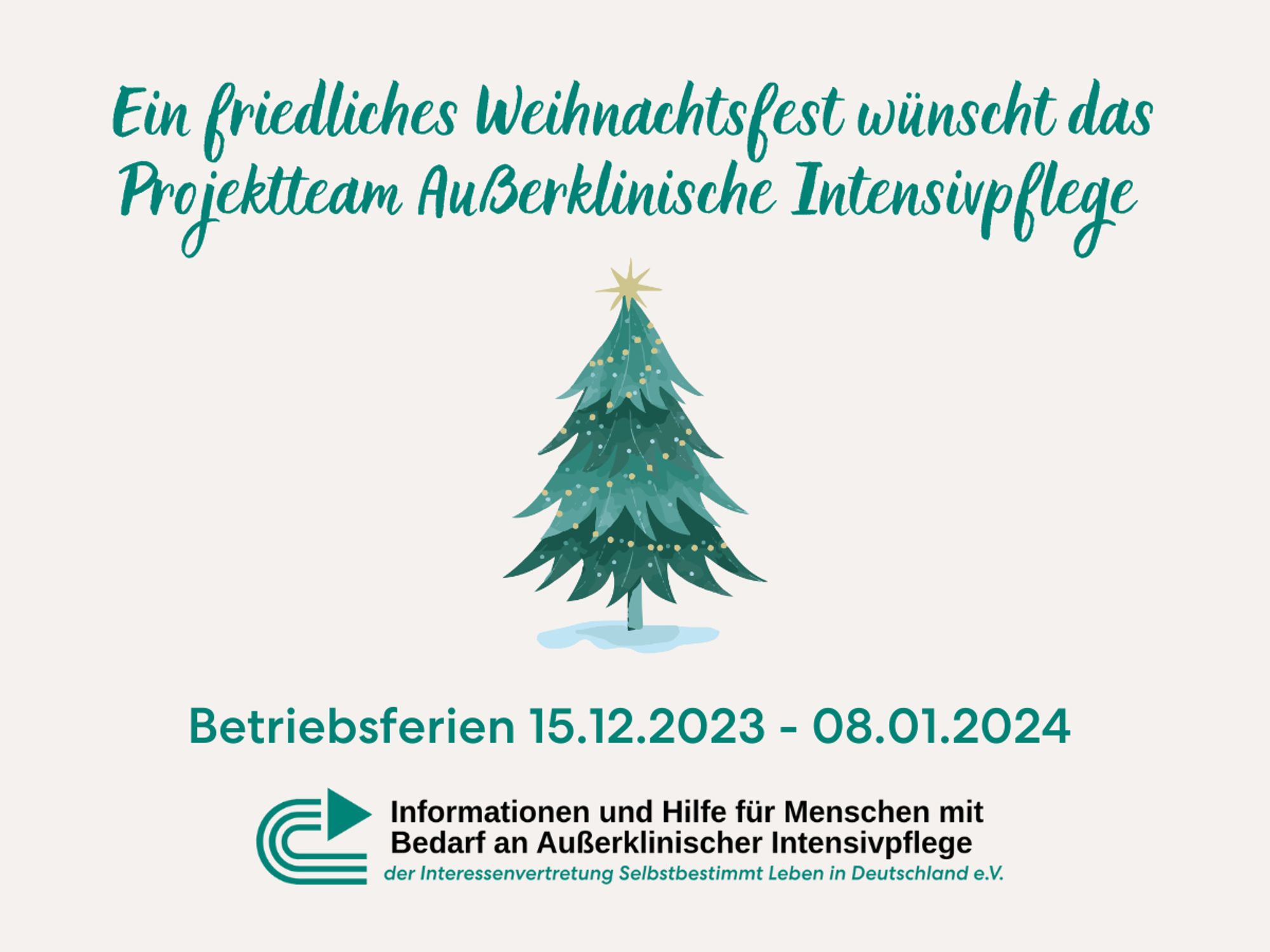 Weihnachtswünsche, Weihnachtsbaum, Logo