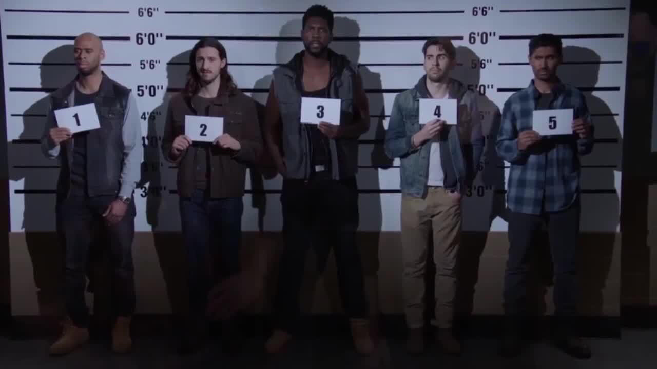 The suspect row from the Backstreet Boys Brooklyn 99 episode.