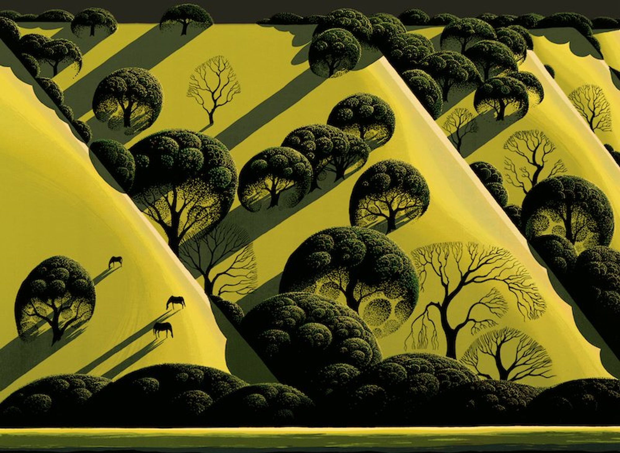 Live Oak - a landscape by Eyvind Earle