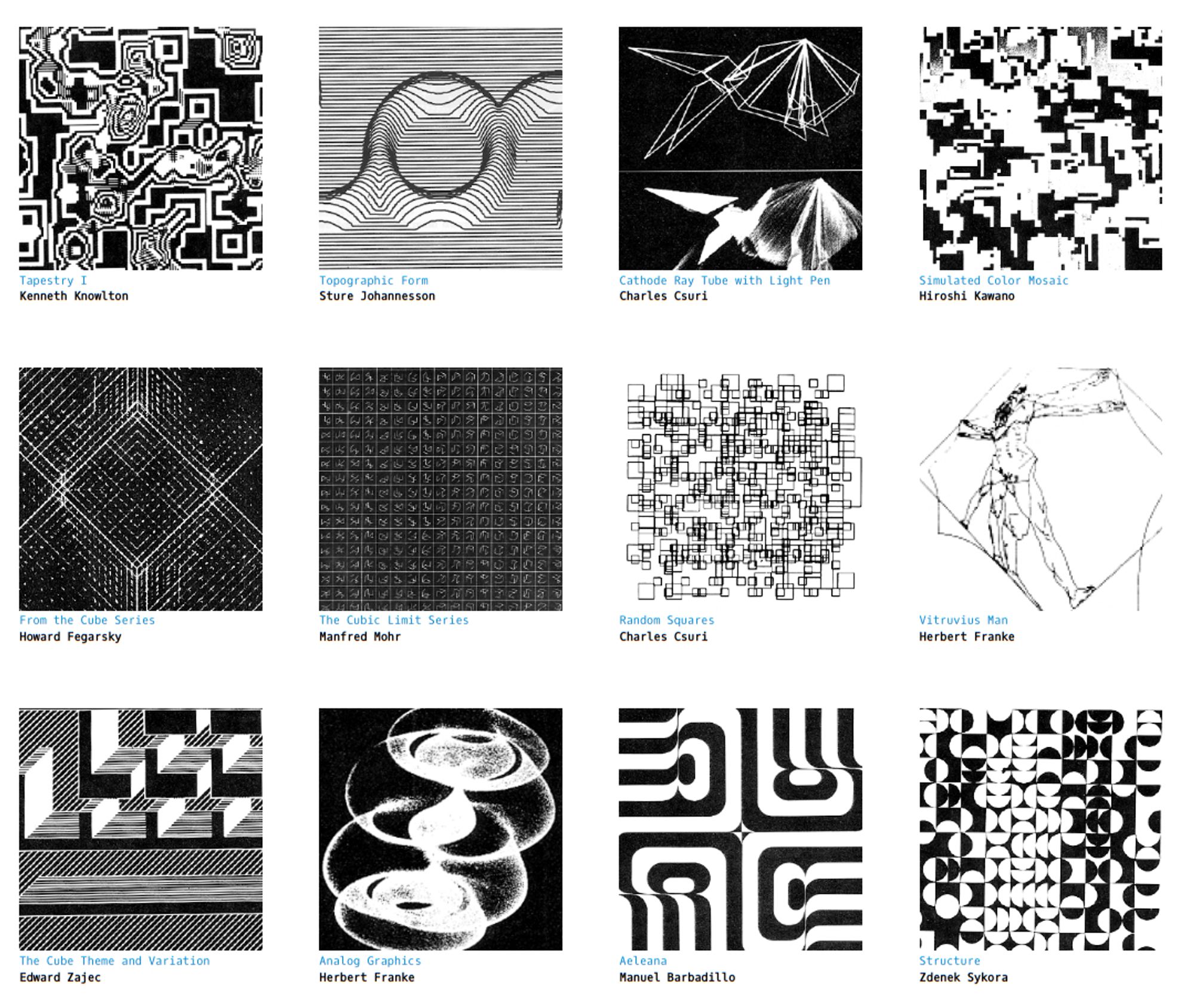 thumbnails of computer art