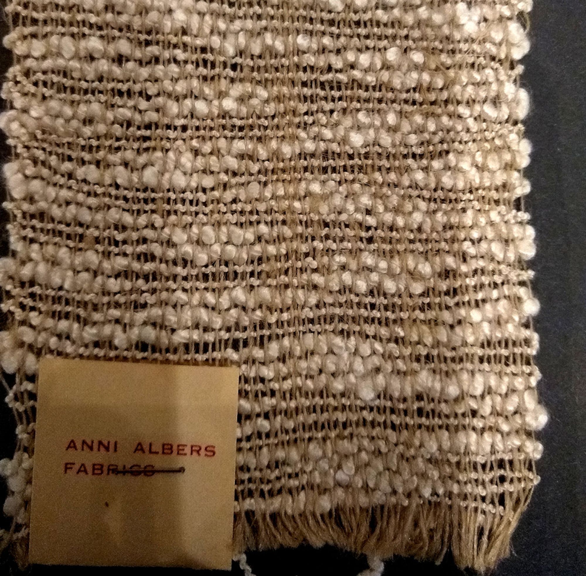 a weaving by Anni Albers