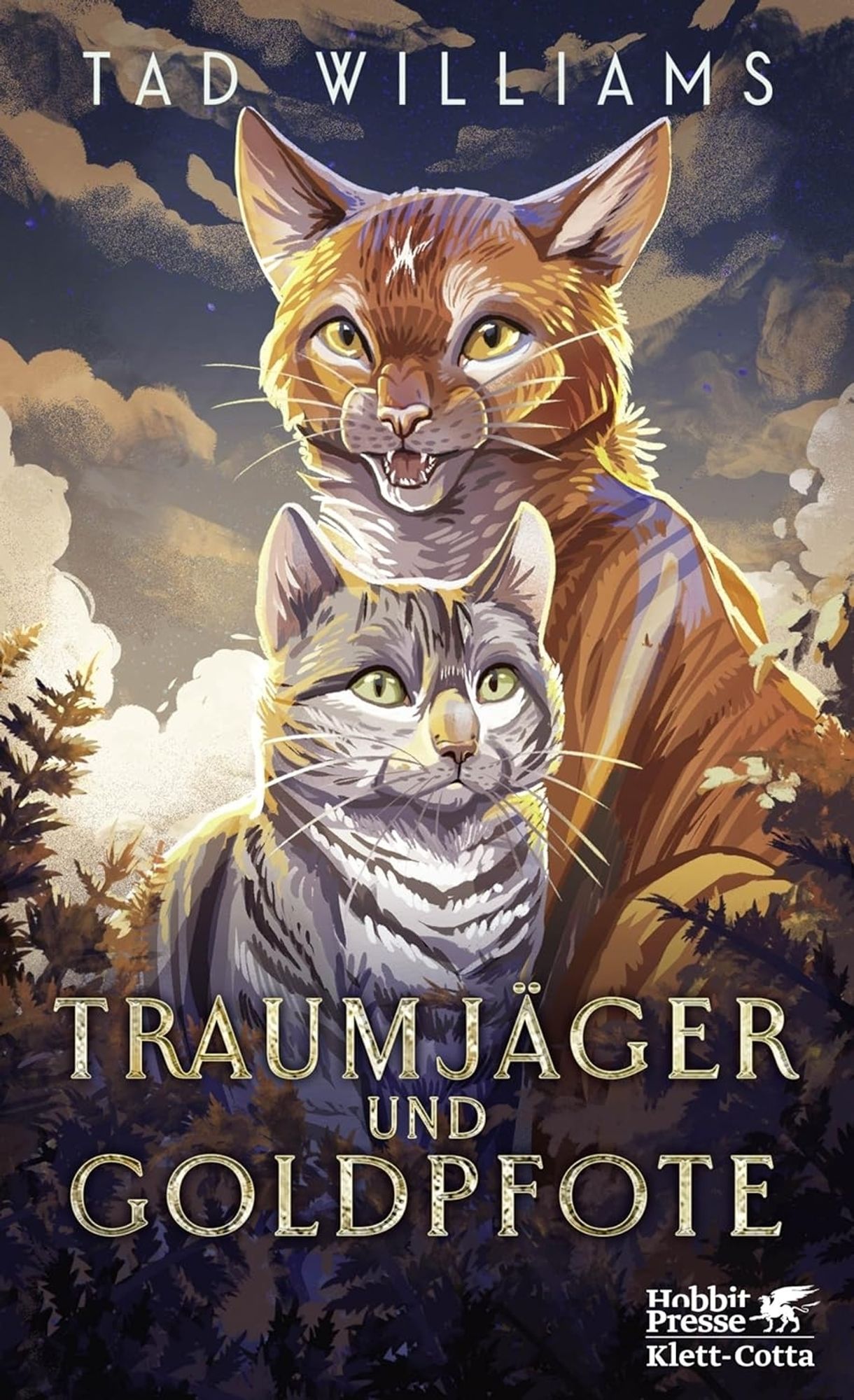 Buchcover: "Traumjäger und Goldpfote: von Tad Williams.