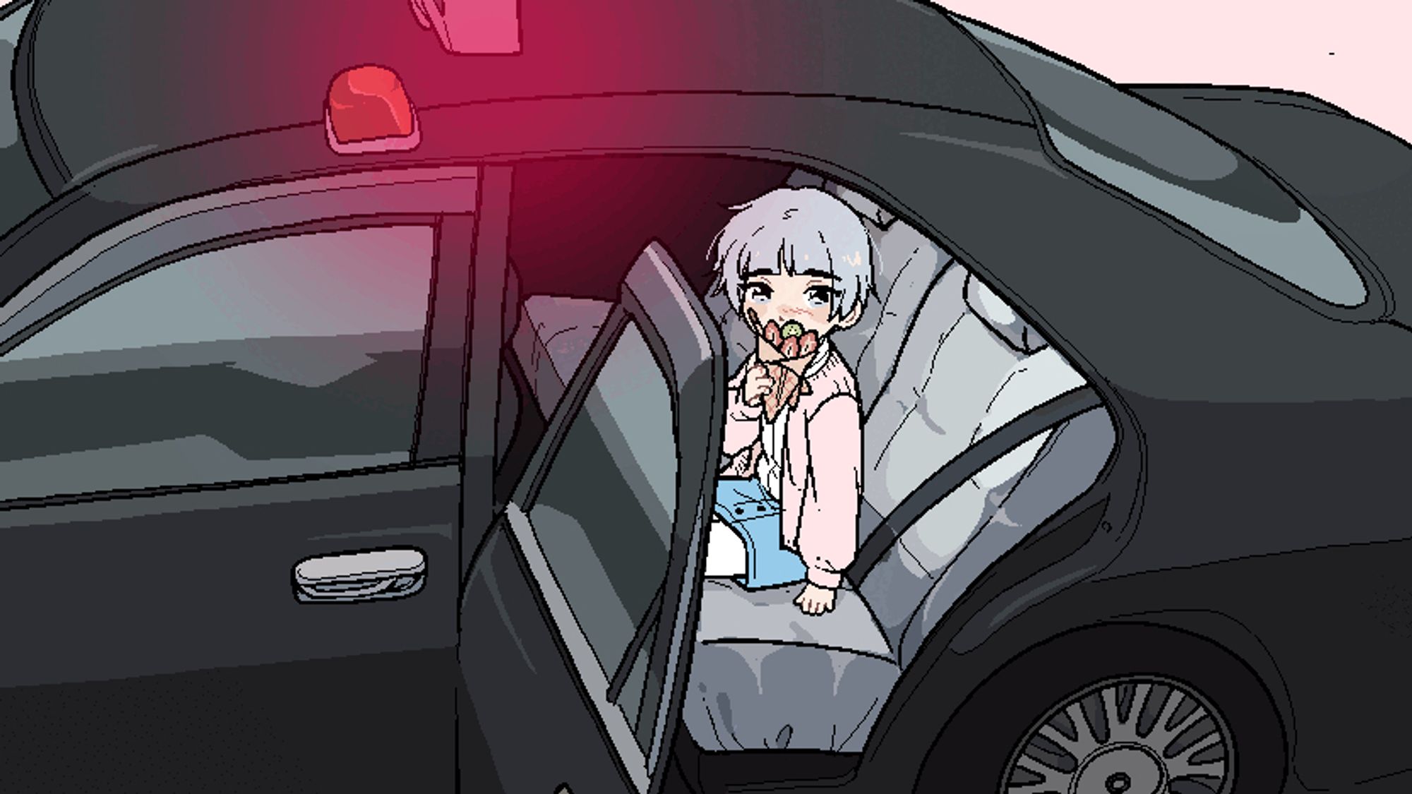 Liu gently telling you to come with him to the police car