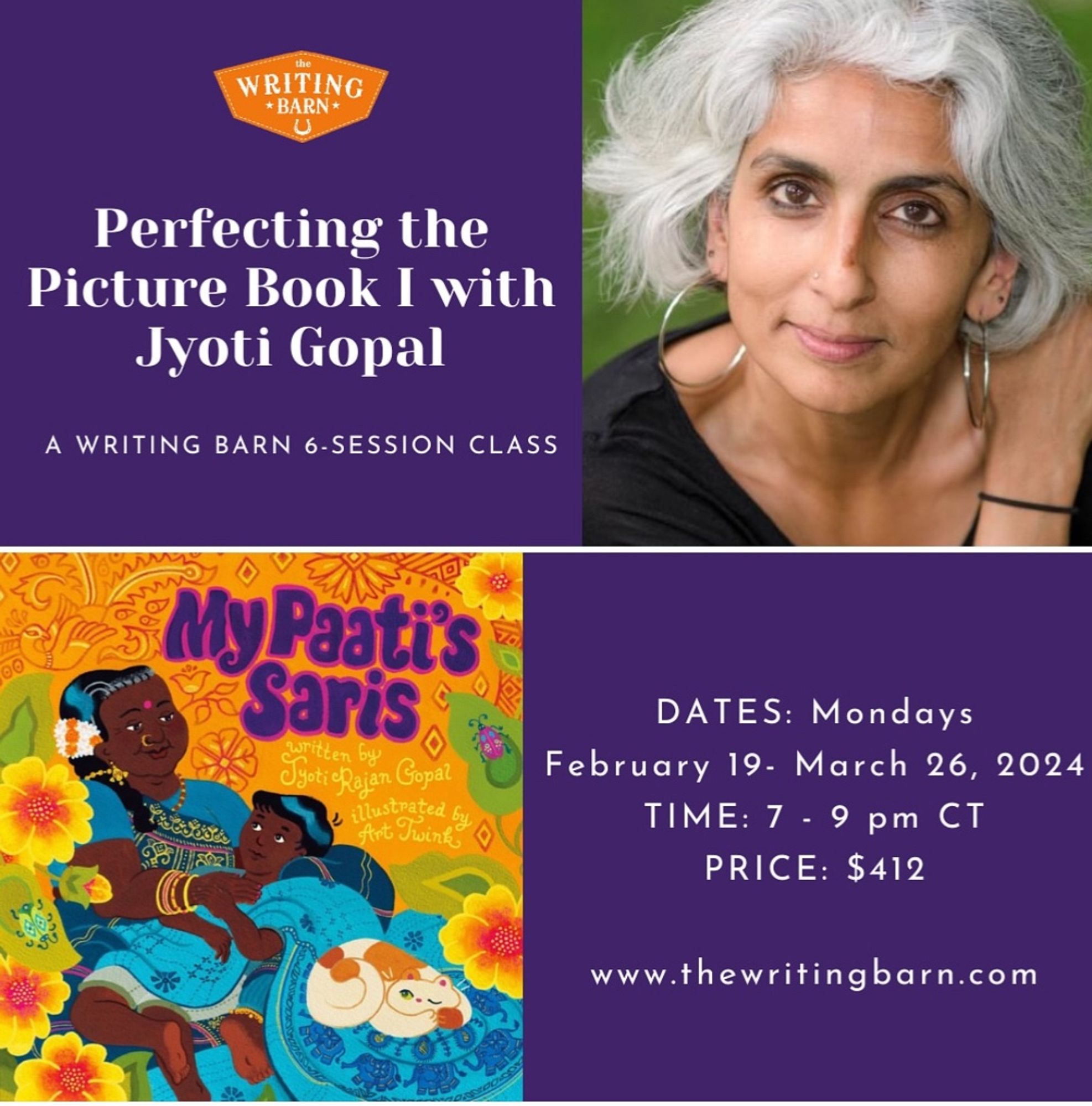 Photo of Jyoti R Gopal, author of My Paati’s Saris, One Sweet Song, and more