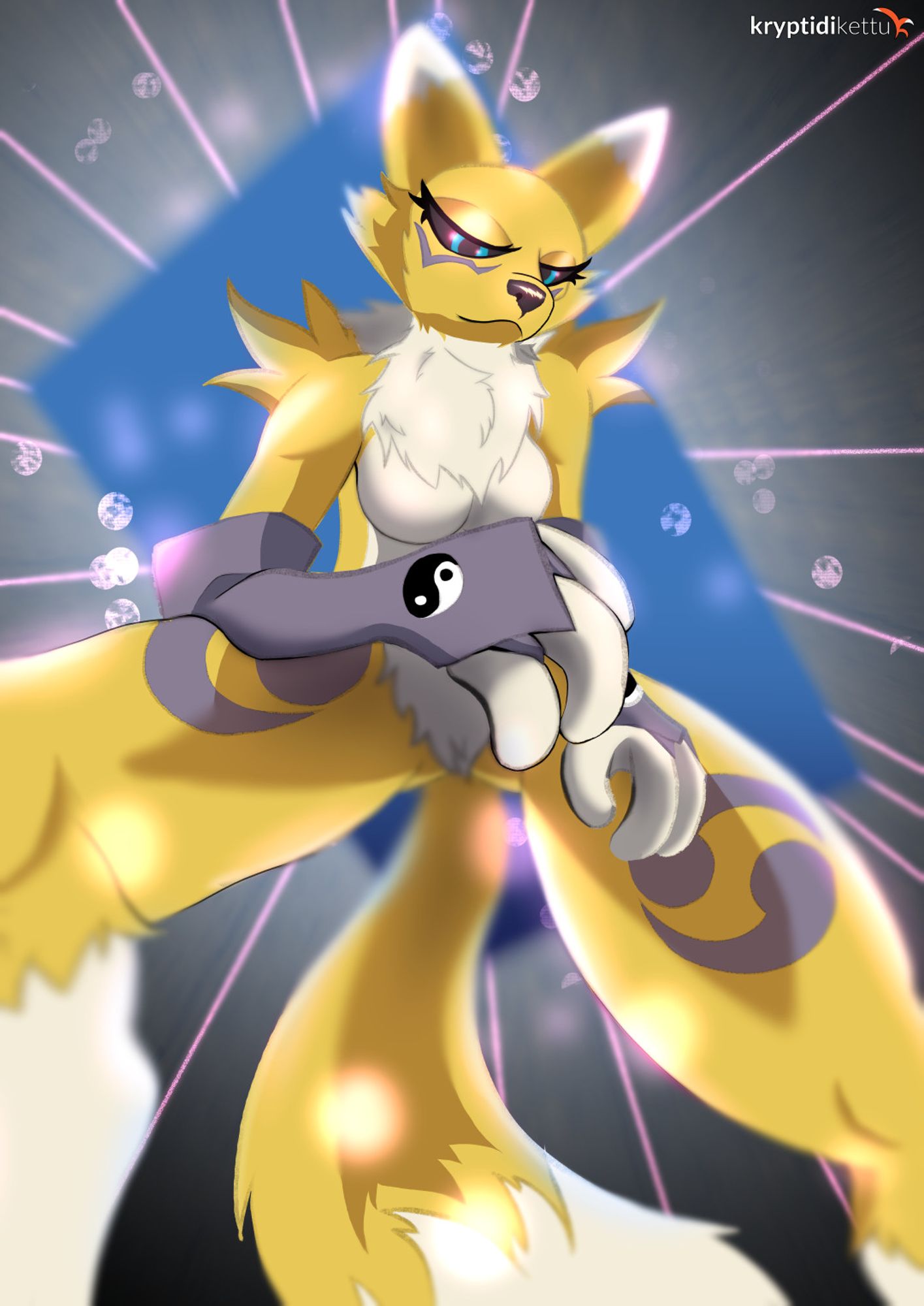 Renamon looming over the viewer