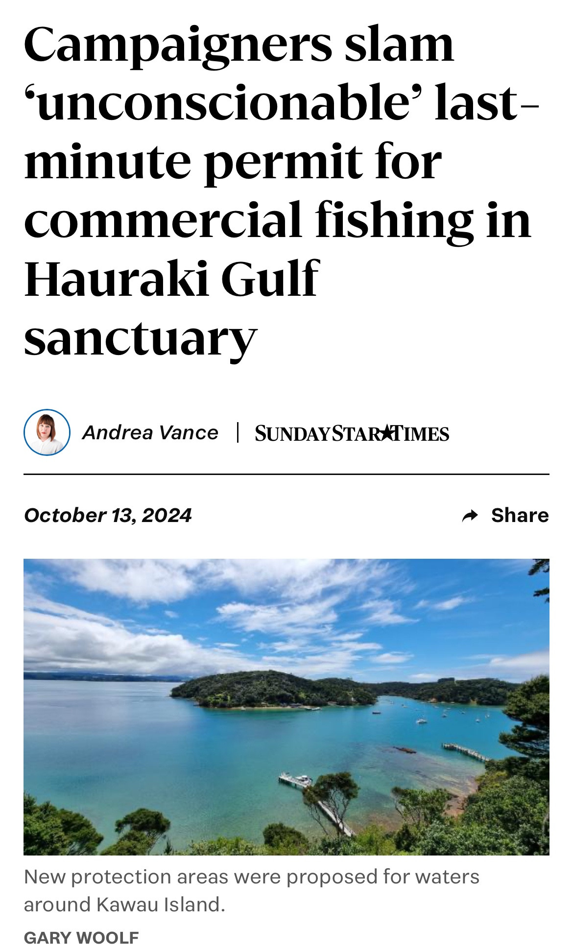 Campaigners slam ‘unconscionable’ last-minute permit for commercial fishing in Hauraki Gulf sanctuary