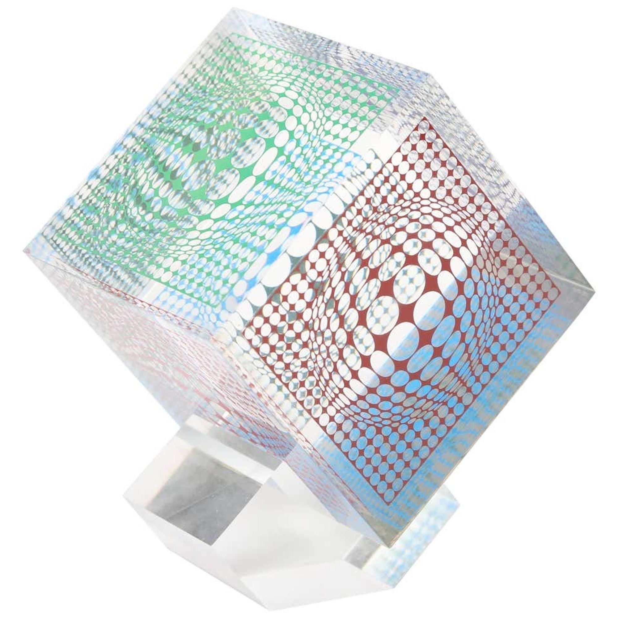 Acrylic Cube Sculpture