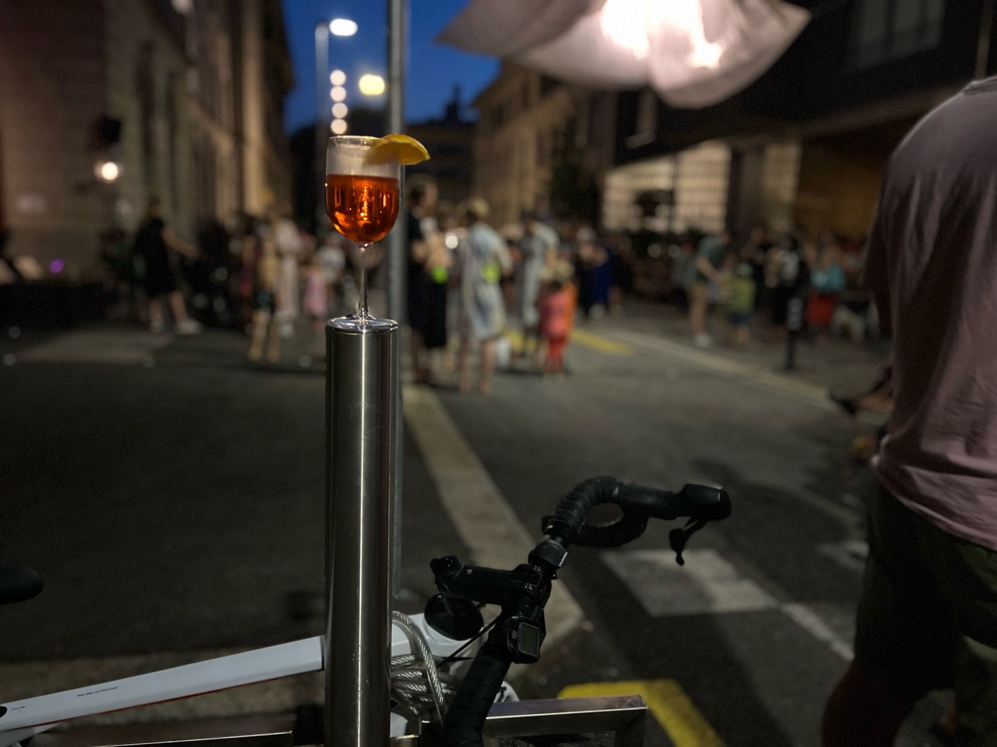 Aperol Spritz on a pole.