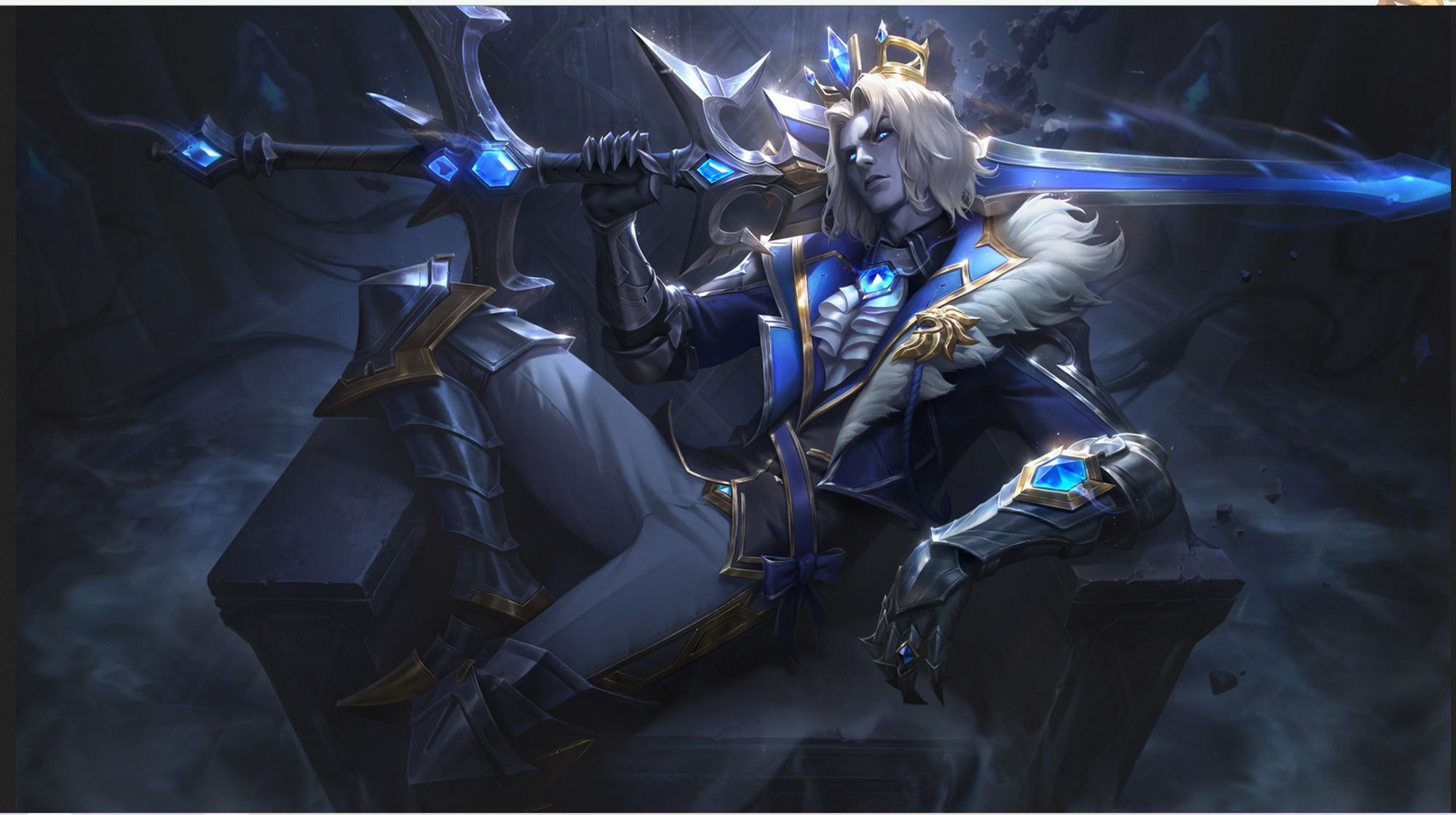 das offizielle Artwork des WM2024 Skins von Viego, einem Champ aus League of Legends.