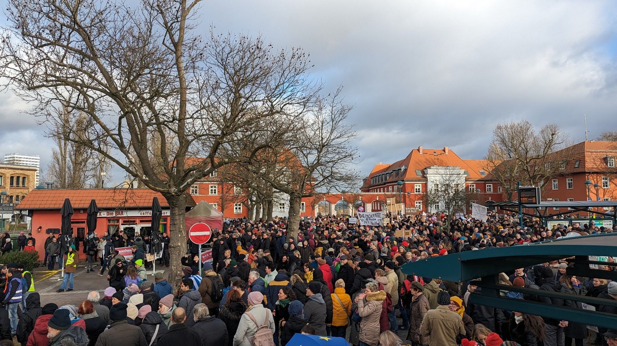 Blick über die Demonstration