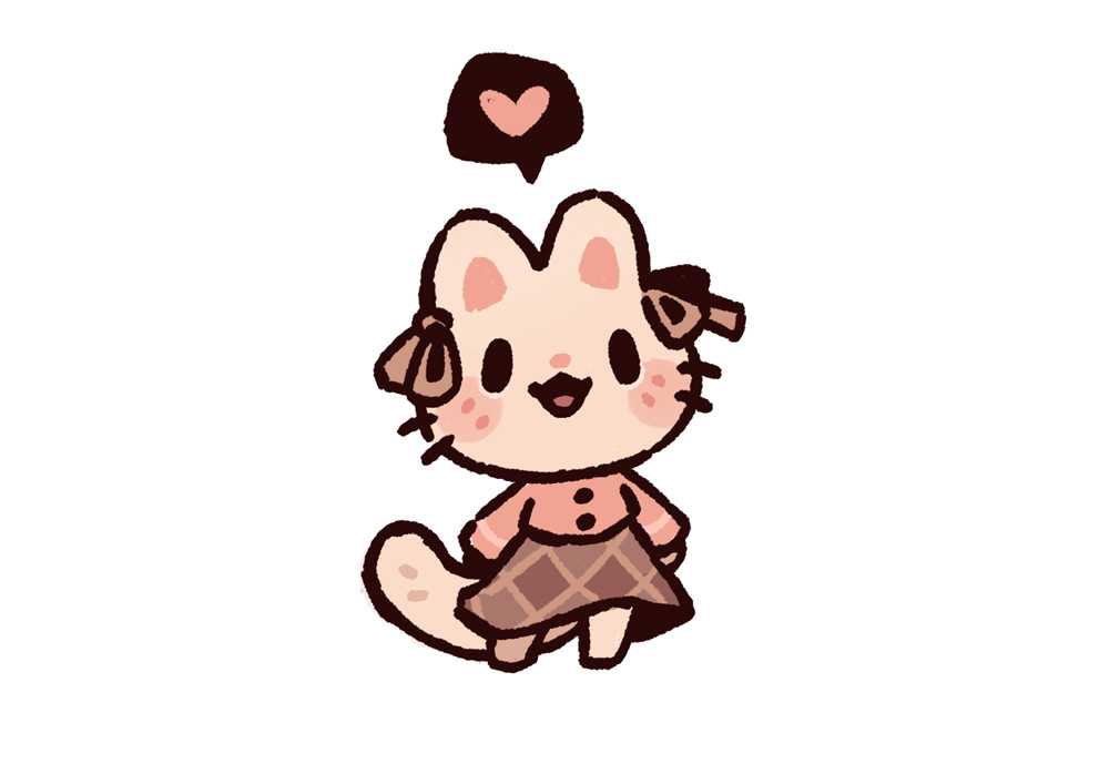 a cute cat in a cozy autumn outift
