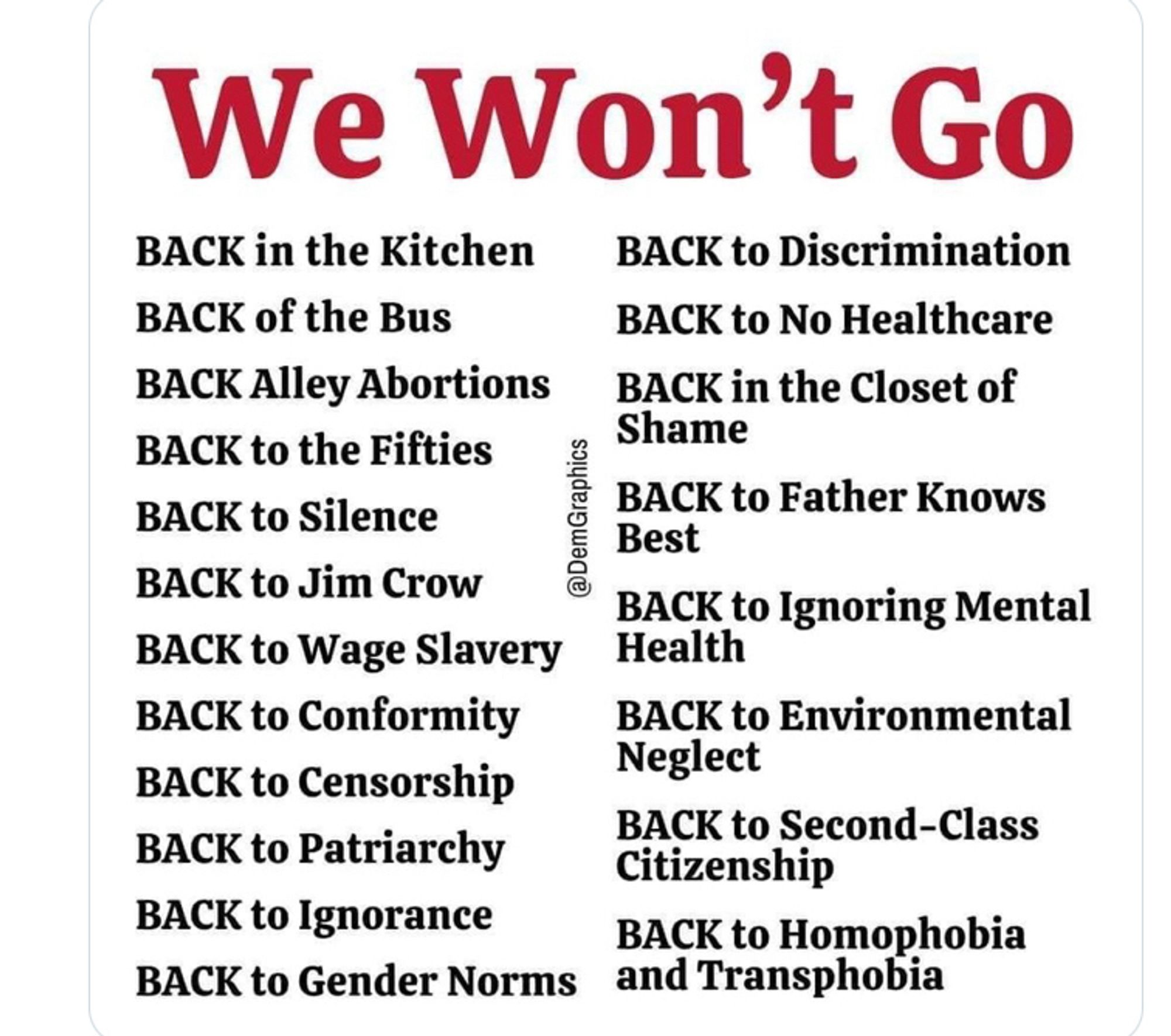 We won’t go back. Persist and resist. 🌊💙💯