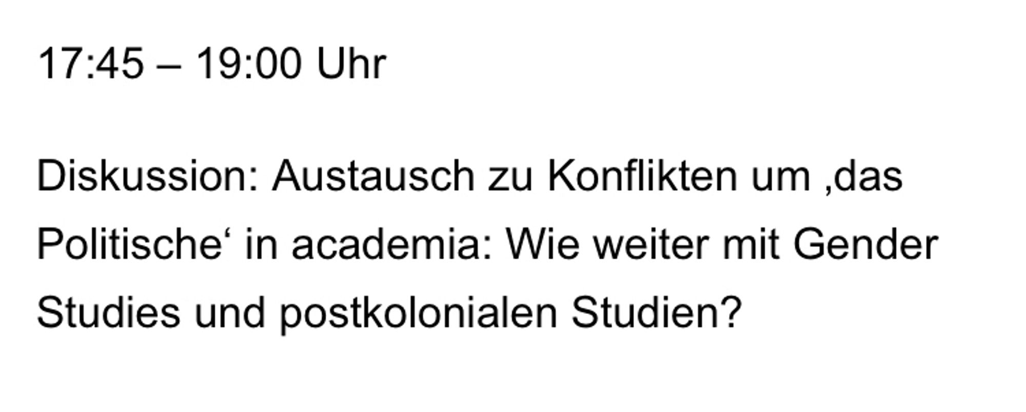 Ankündigung der Veranstaltung, siehe Homepage Link