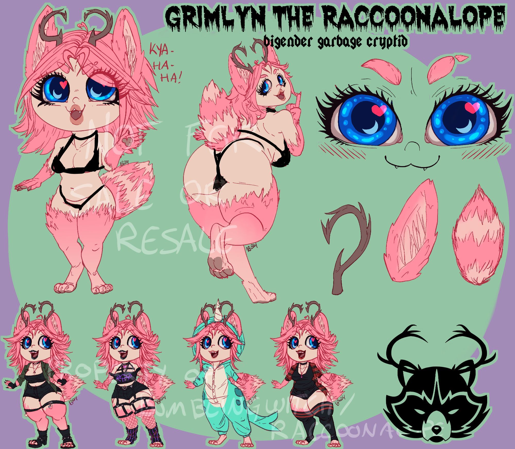 the most accurate ref for grimlyn, chibi and cute with accurate colors.