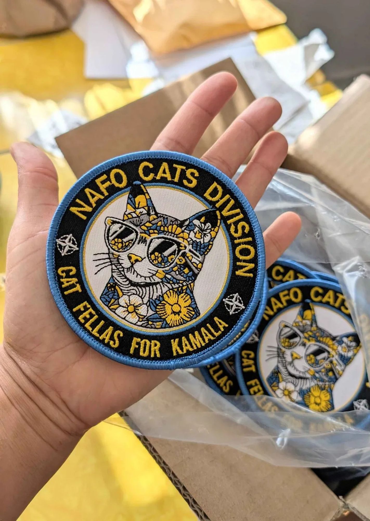 NAFO Cats for Kamala patch.