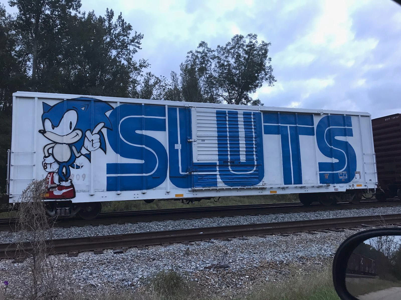 SLUTS crew Sonic the Hedgehog railcar