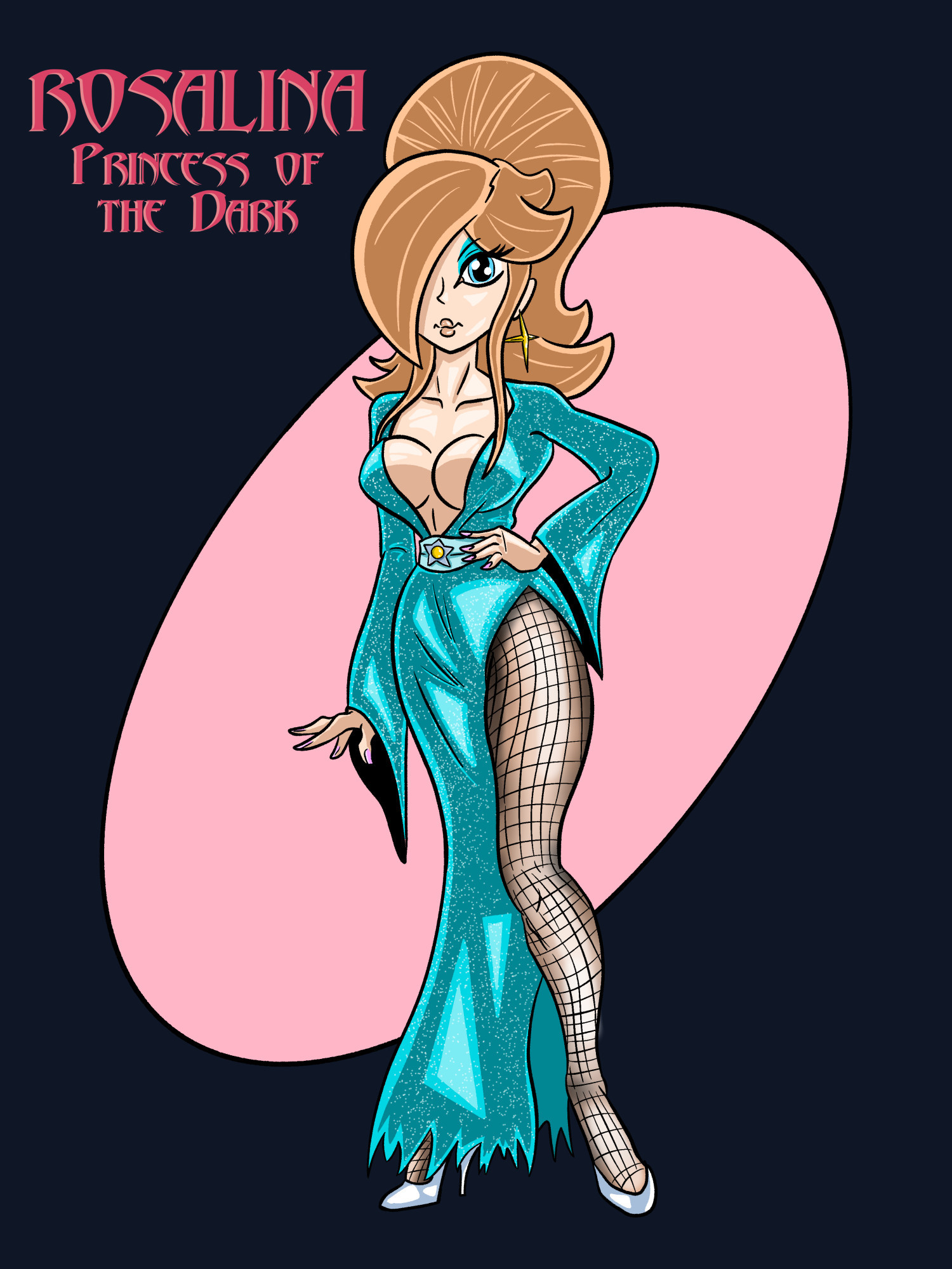 Rosalina in a Elvira dress.