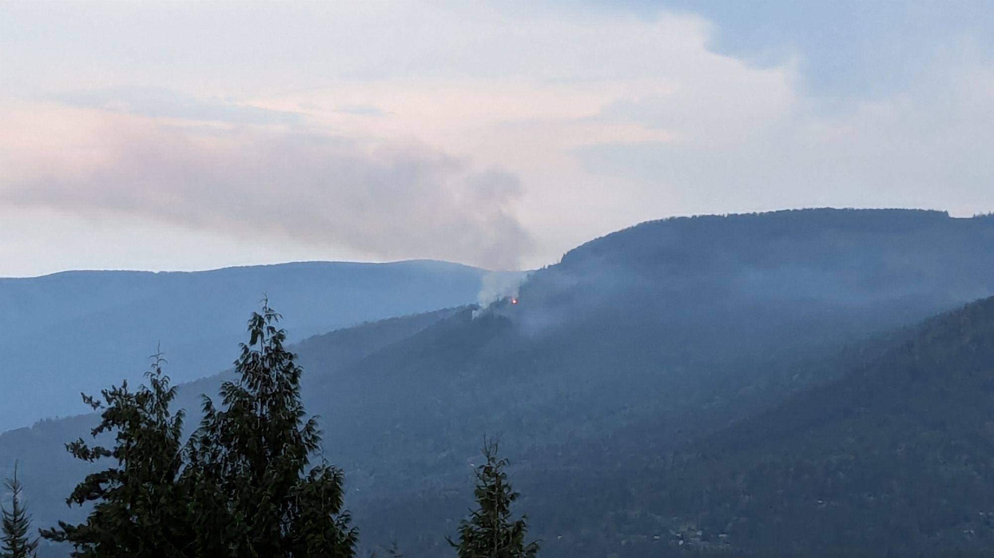 Wildfire near Blewett, BC.