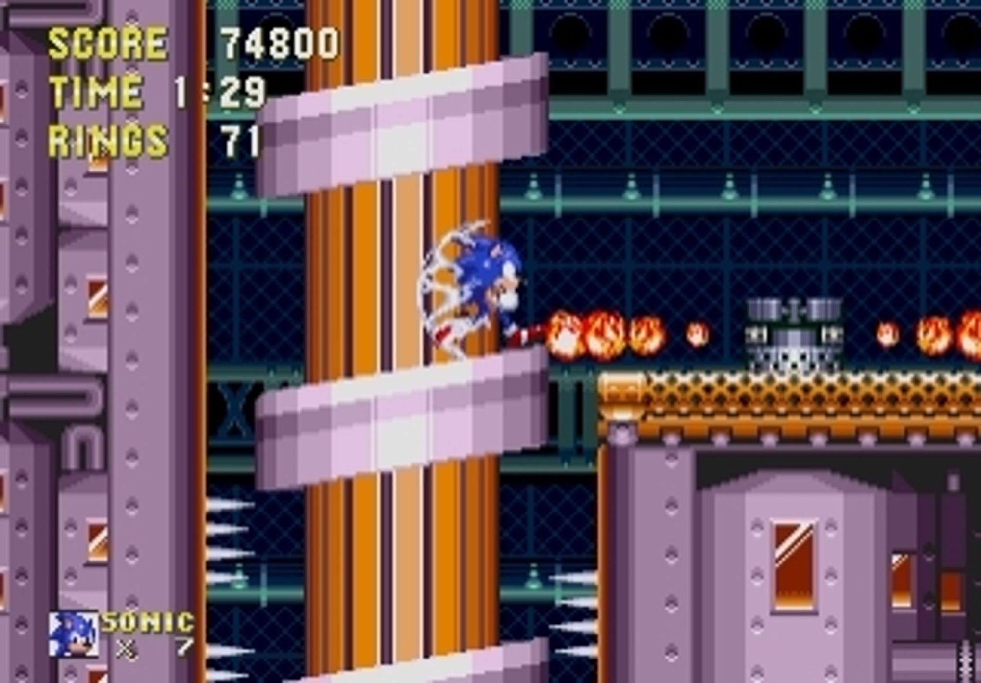 Sonic in Flying Battery Zone