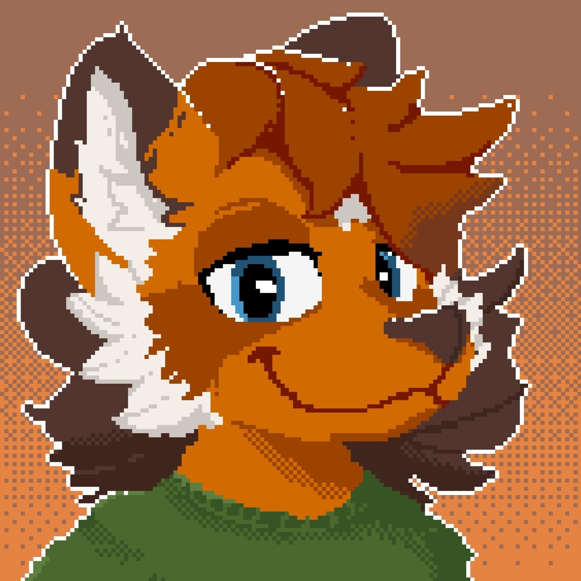 pixel art headshot