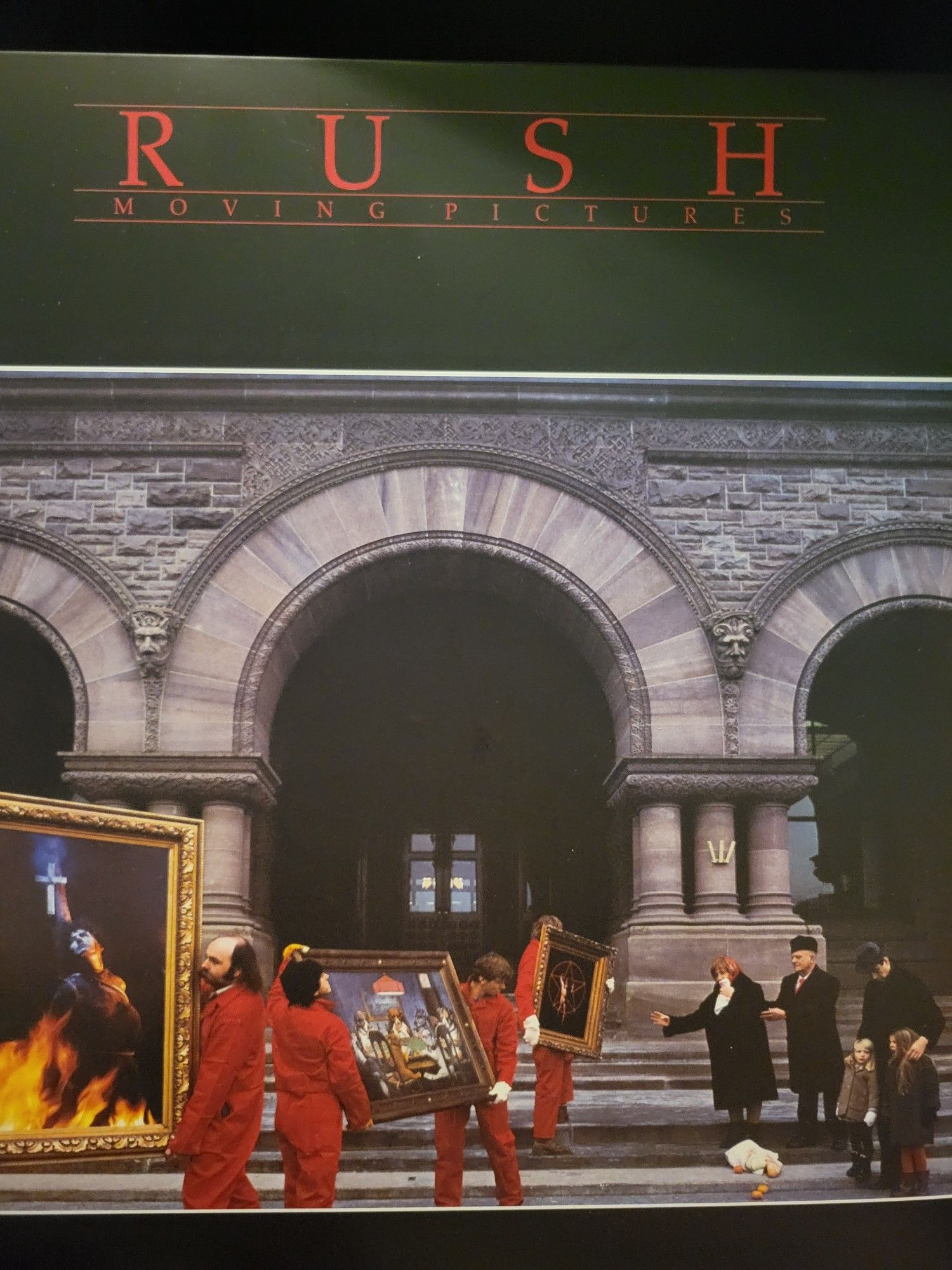 The album cover of Rush's Moving Pictures