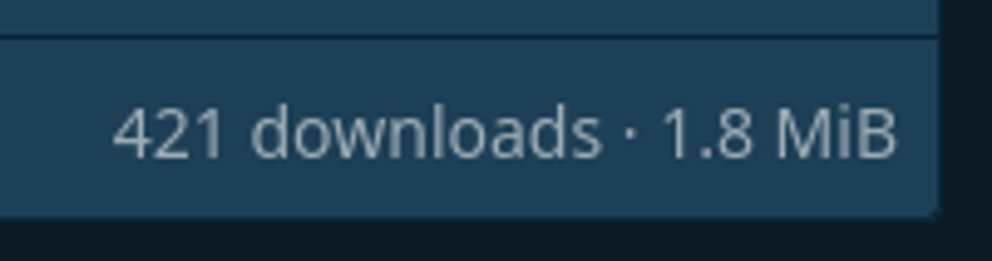 codeberg ui showing 421 downloads for a file because i hotlinked it directly