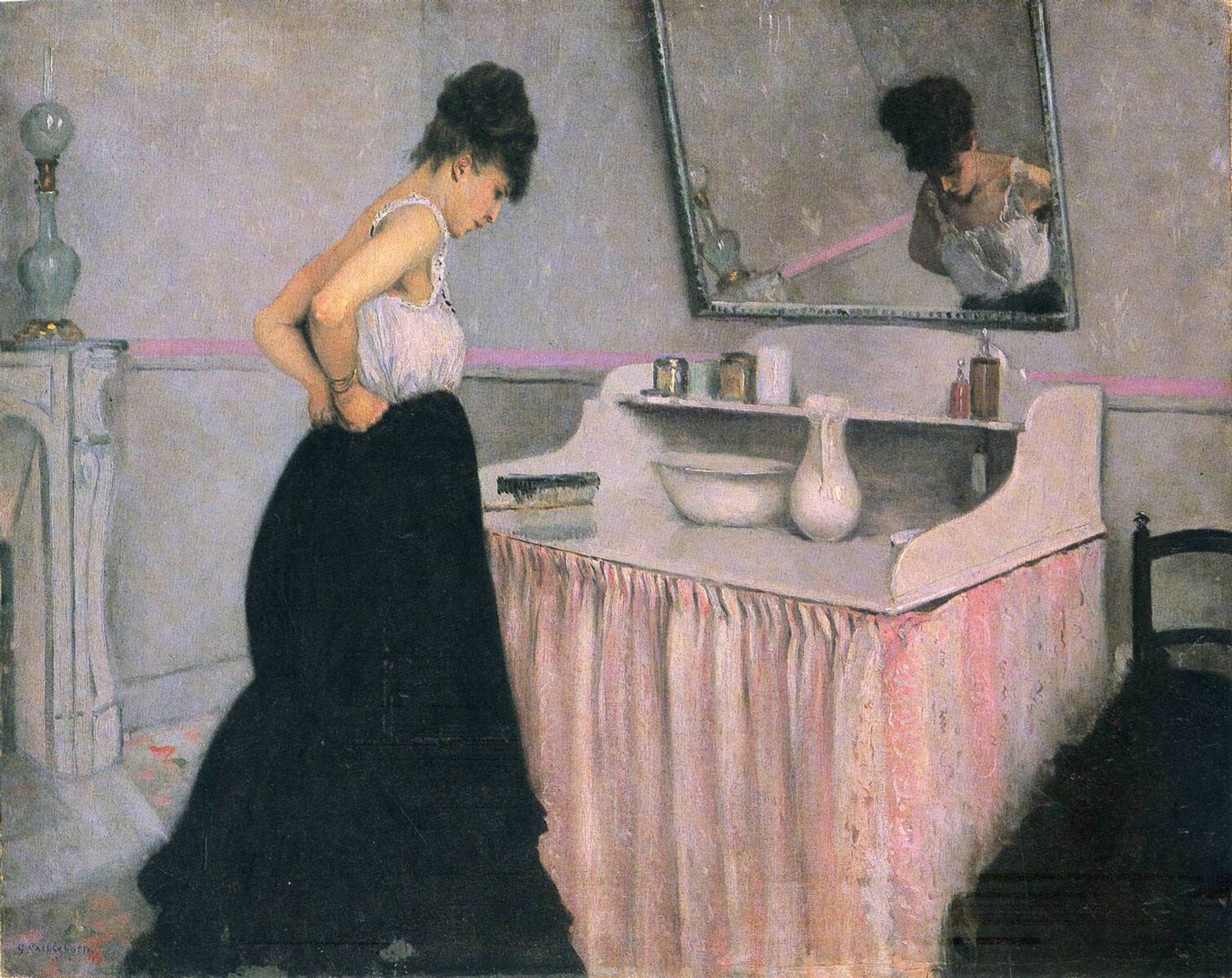 Woman at a Dressing Table