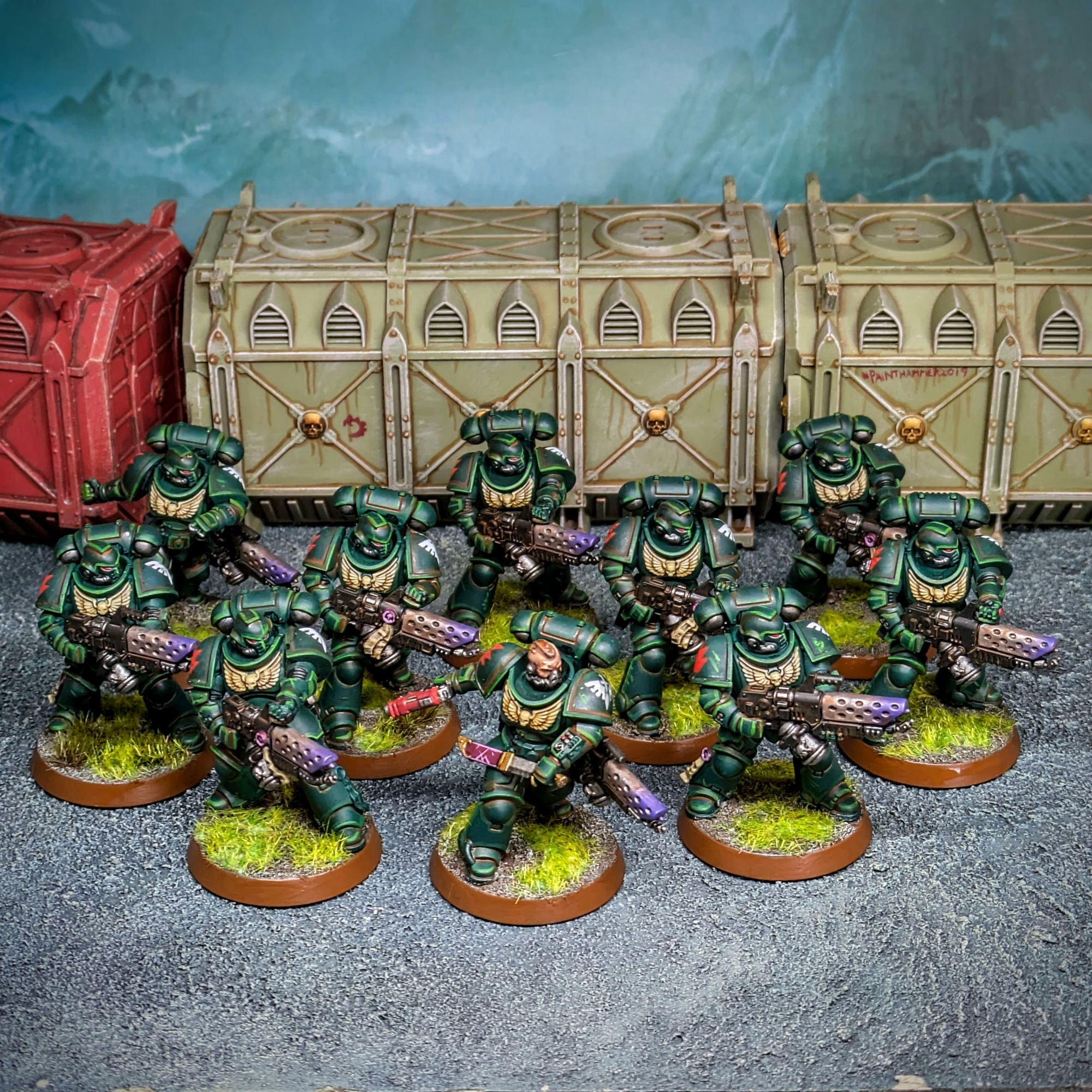 10 Dark Angels infernus marines 