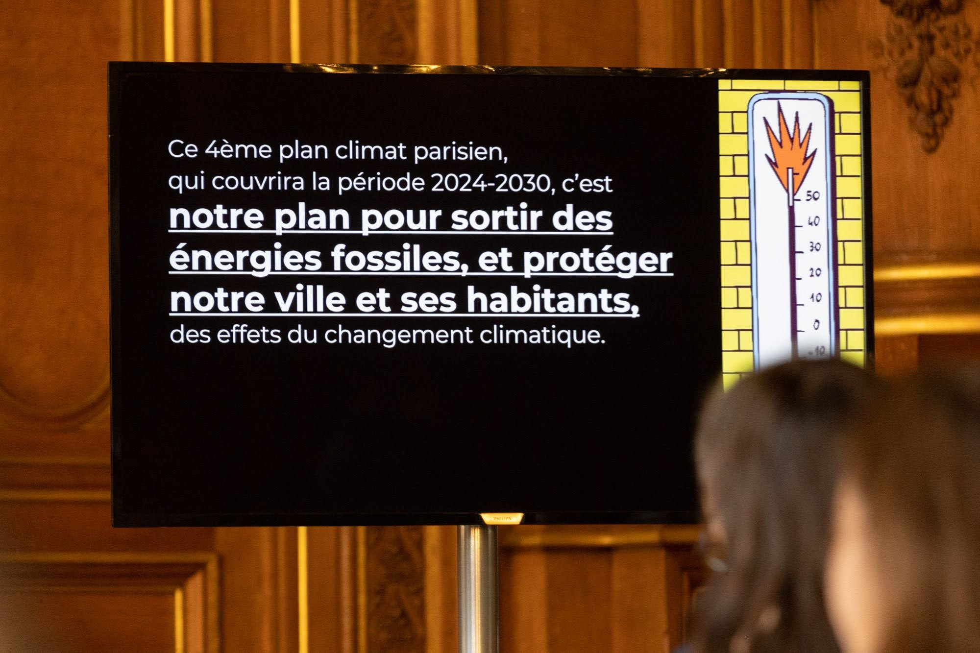 Conférence de presse pour présenter le nouveau Plan climat, le 22 novembre