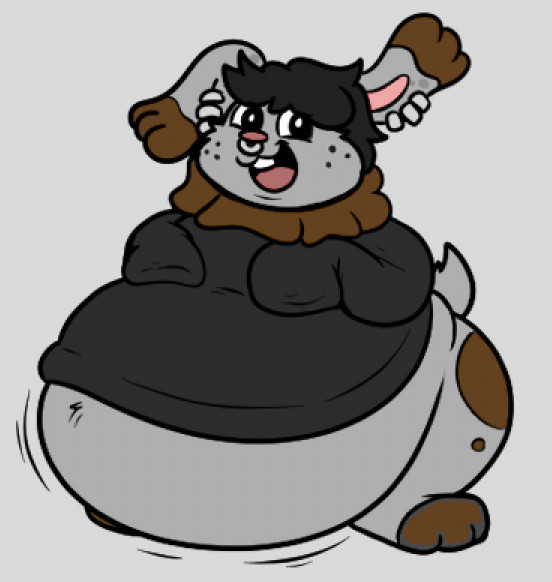 A pudgy bunnelby, now in colour!