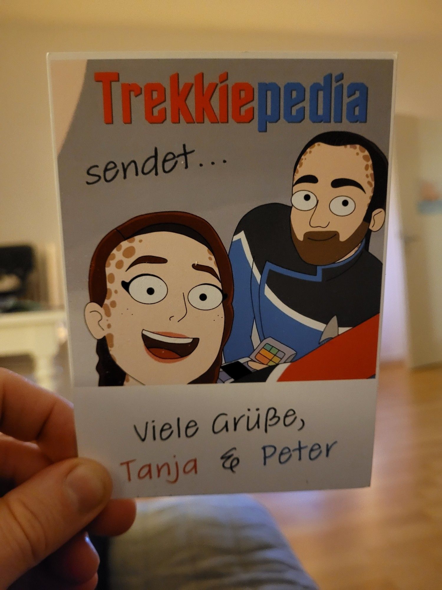 Eine Postkarte von der Trekkiepedia