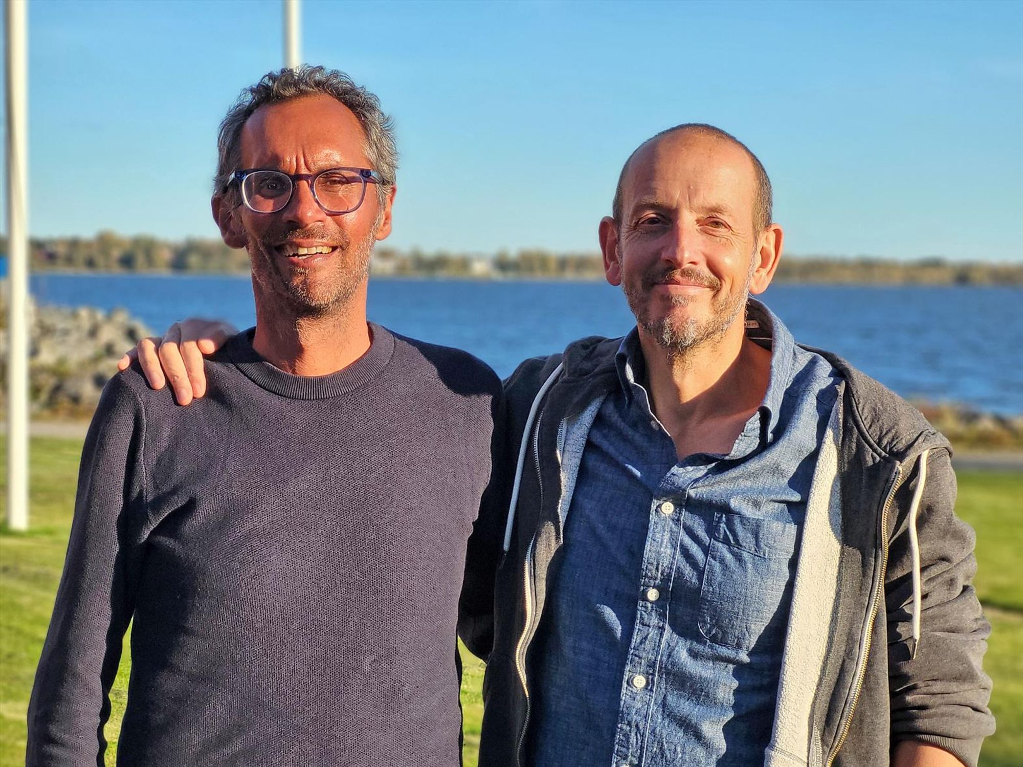 Prof. Nick Kamenos, Director of Umeå Marine Sciences Centre, and Dr. Sam Dupont, Senior Lecturer at University of Gothenburg.