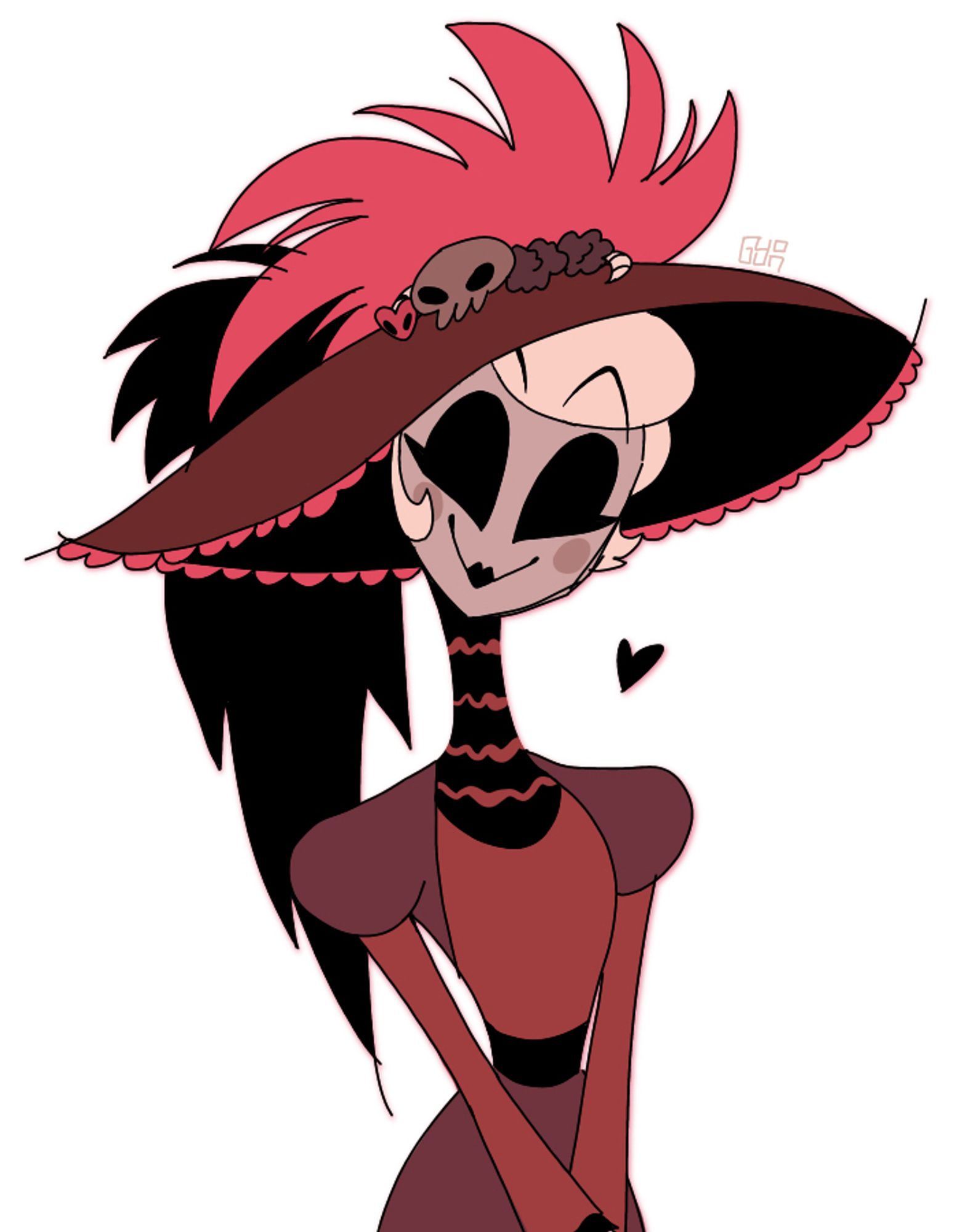 fan art of Rosie from Hazbin Hotel
She is smiling