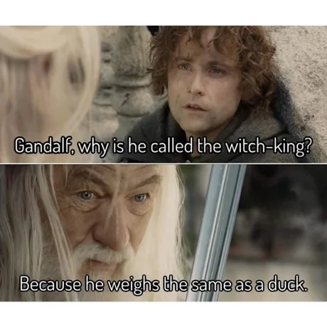 Gandalf, why is he called the witch King?

Because he weighs the same as a duck.