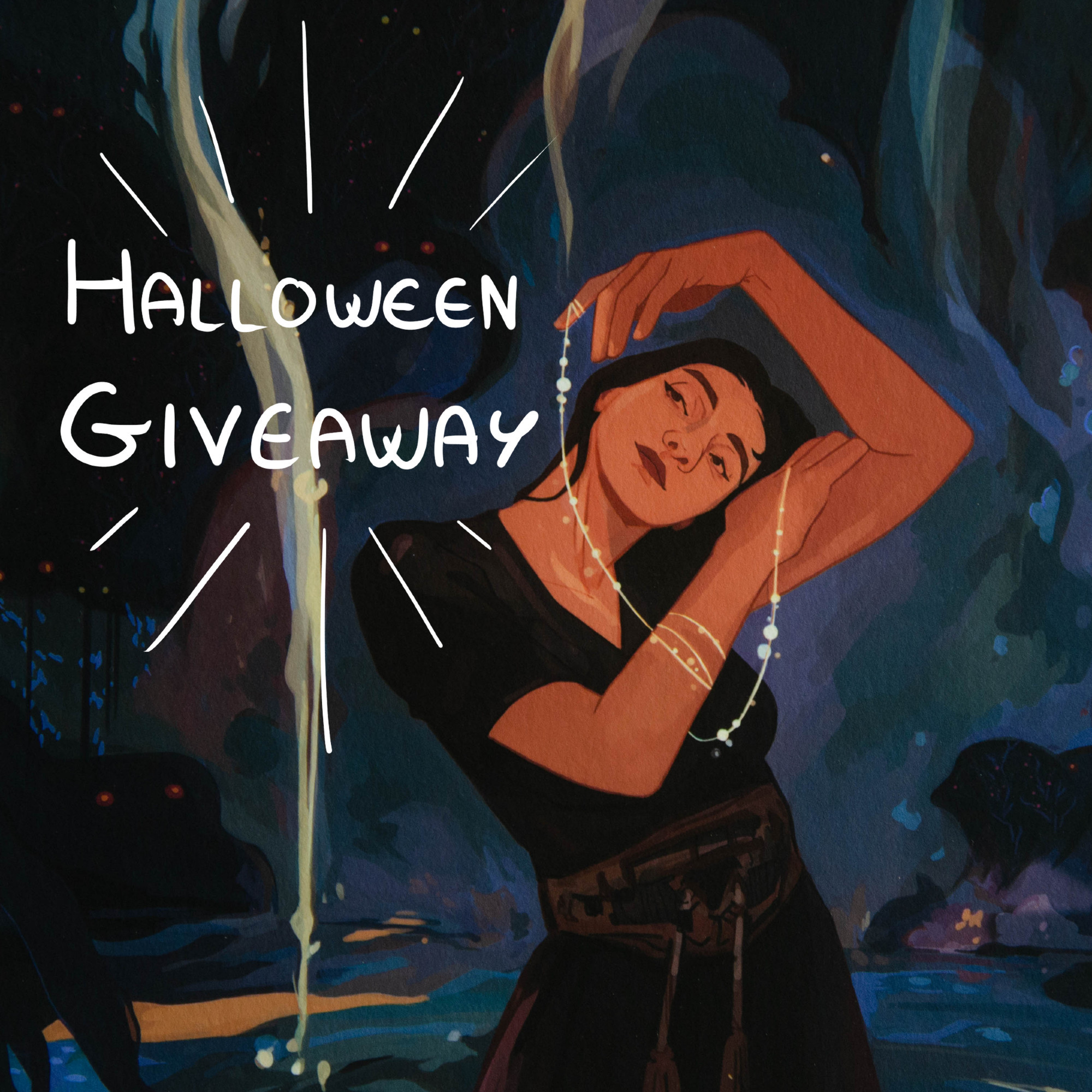 Halloween Giveaway pour remporter une de mes impressions sur instagram.