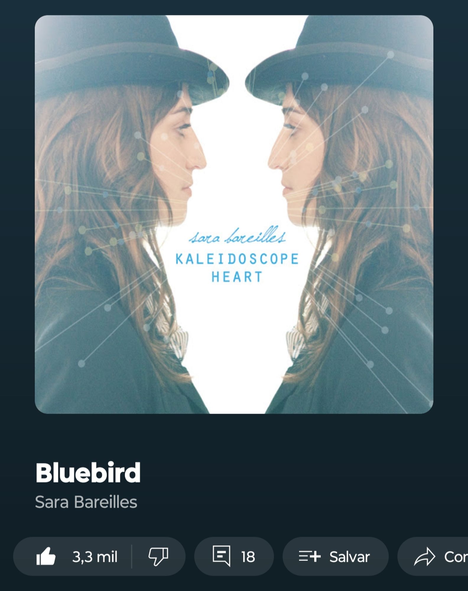 um print da música Bluebird da Sara Bareilles