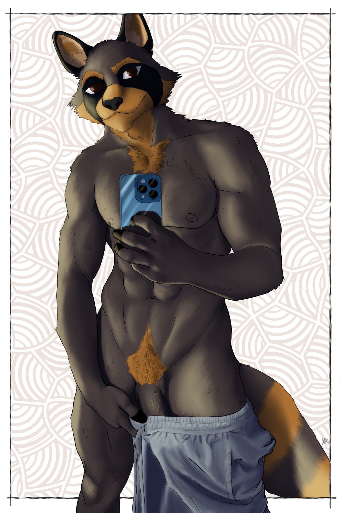 art bara gay hunk gayart queerart art furry