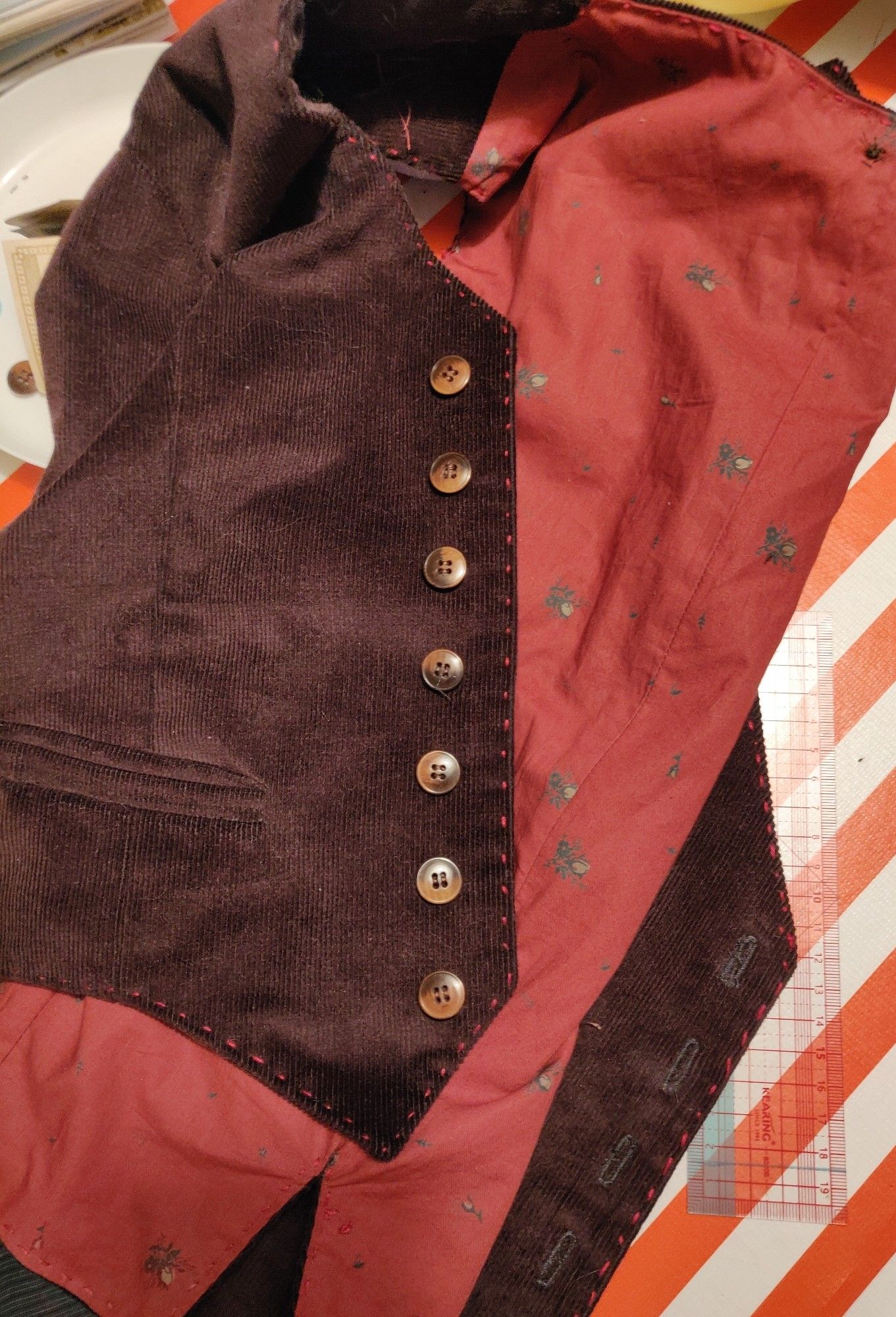 Gilet avec boutons