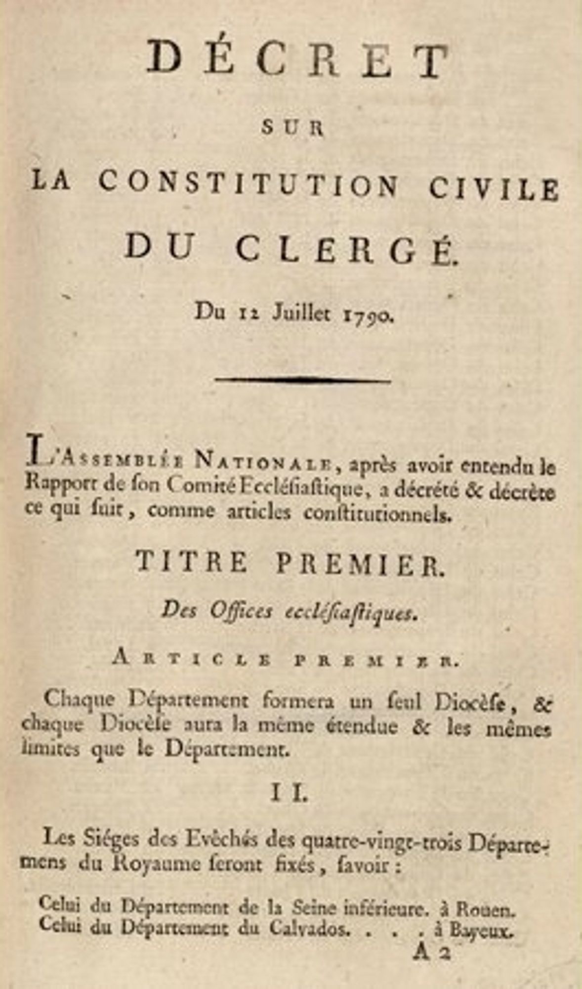 Décret sur la constitution civile du clergé