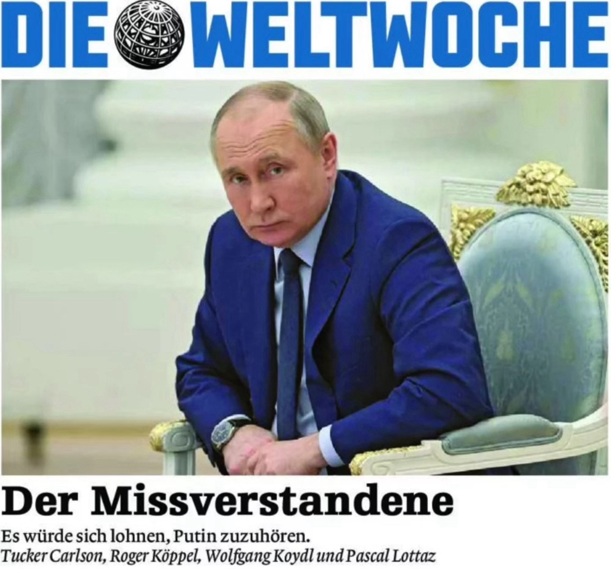 Weltwoche-Cover: Putin-Foto „Der Missverstandene“