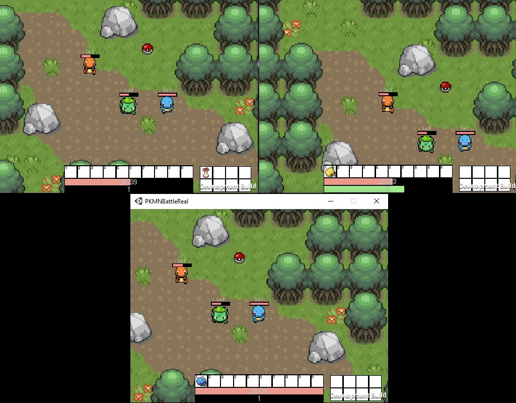 Multiplayer Pokemon test using game sprites instead of self-made assets
Not sure where to go with it, but I like the idea of a cozy multiplayer PMD-esque game or quick battler?