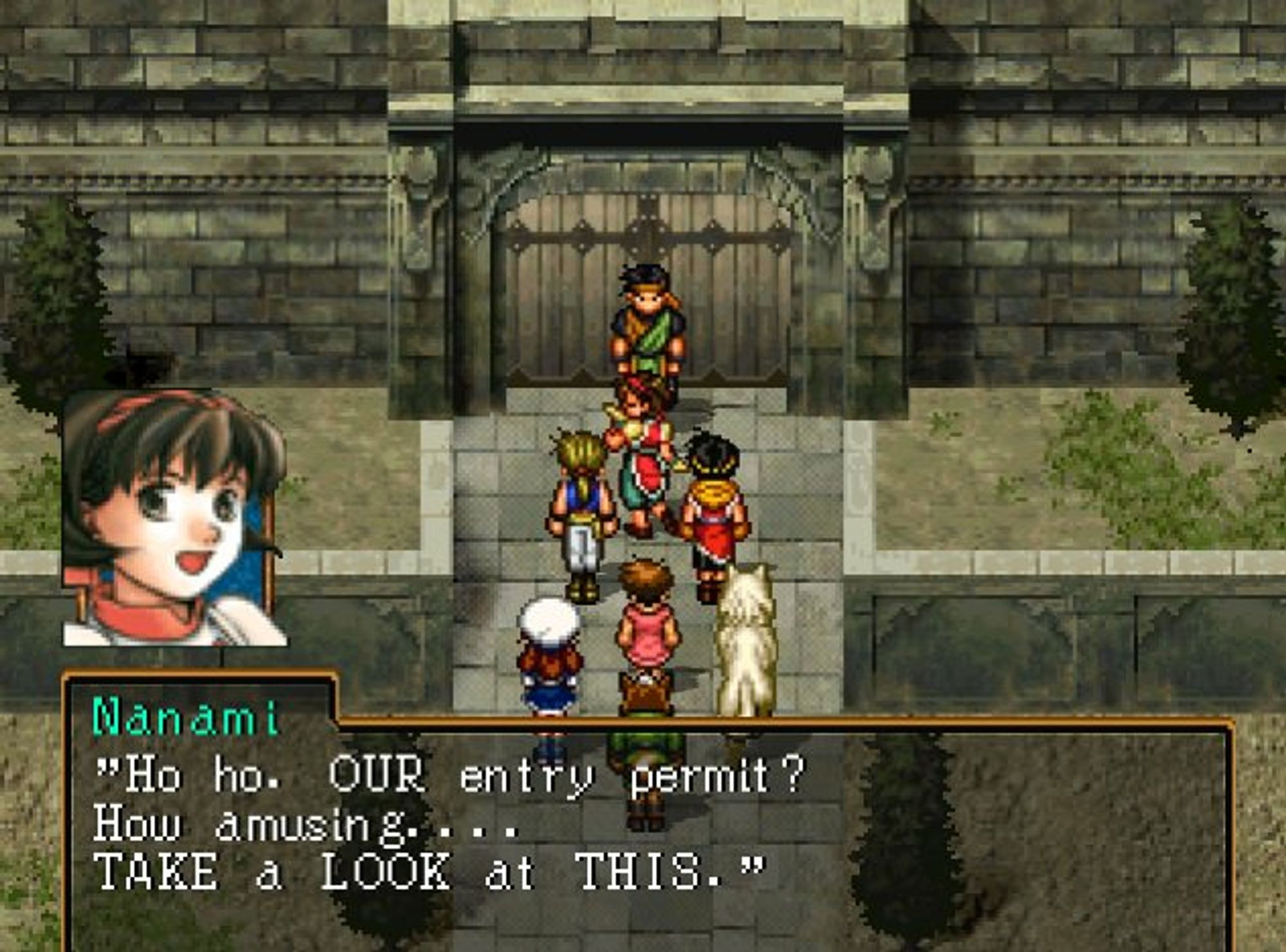 Screenshot of Suikoden II.