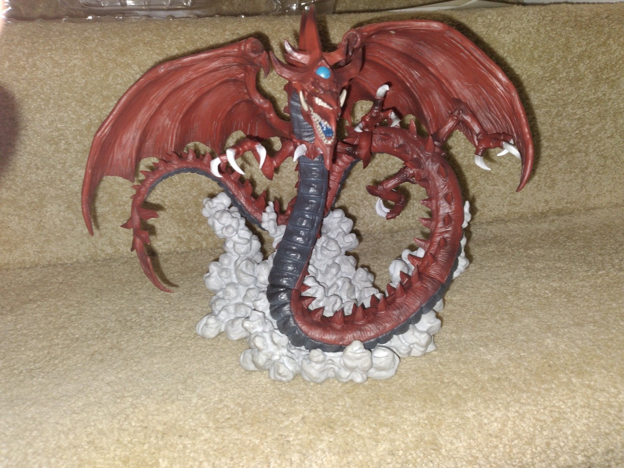 Front view of the Slifer the sky dragon figure